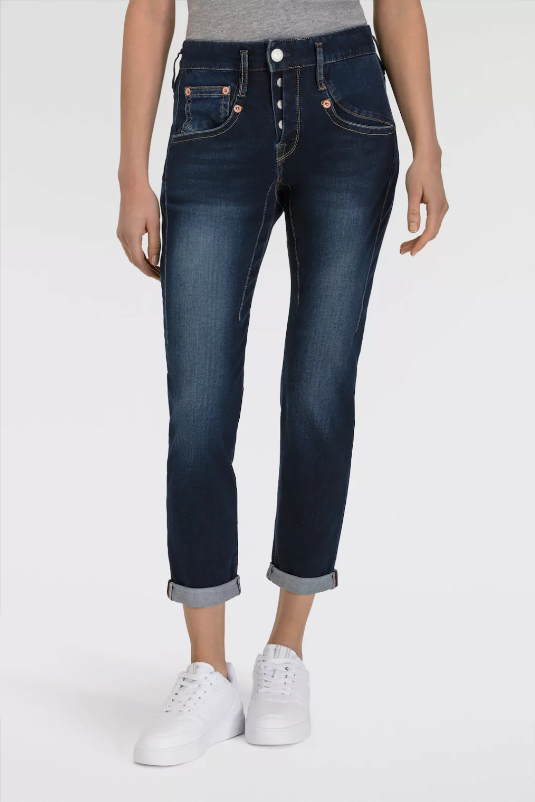 Herrlicher 7/8-Jeans "Shyra Cropped Reused Denim", mit tiefsitzenden Tasche günstig online kaufen