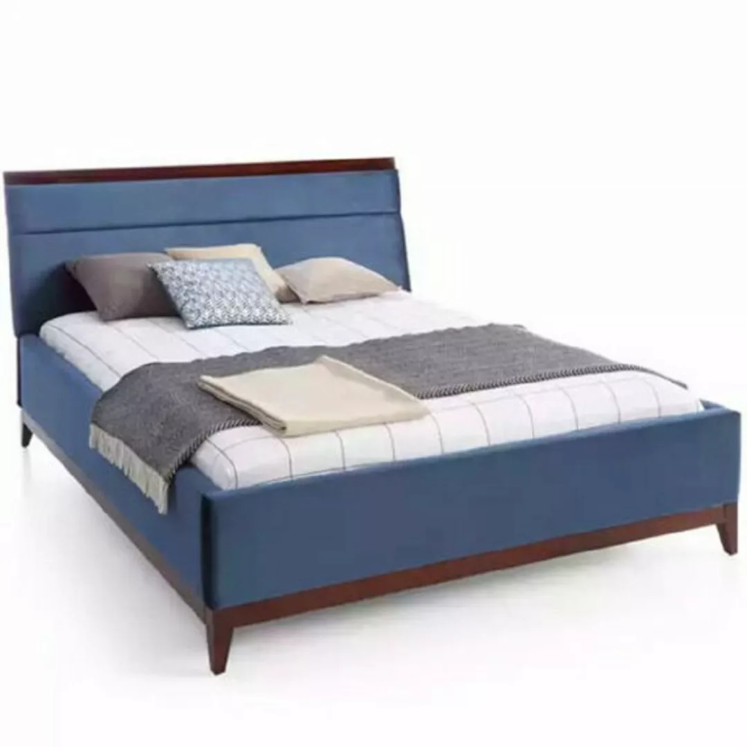 JVmoebel Bett Luxus Bett Schlafzimmer in blauer Farbe Neuheit für Ihre Inne günstig online kaufen
