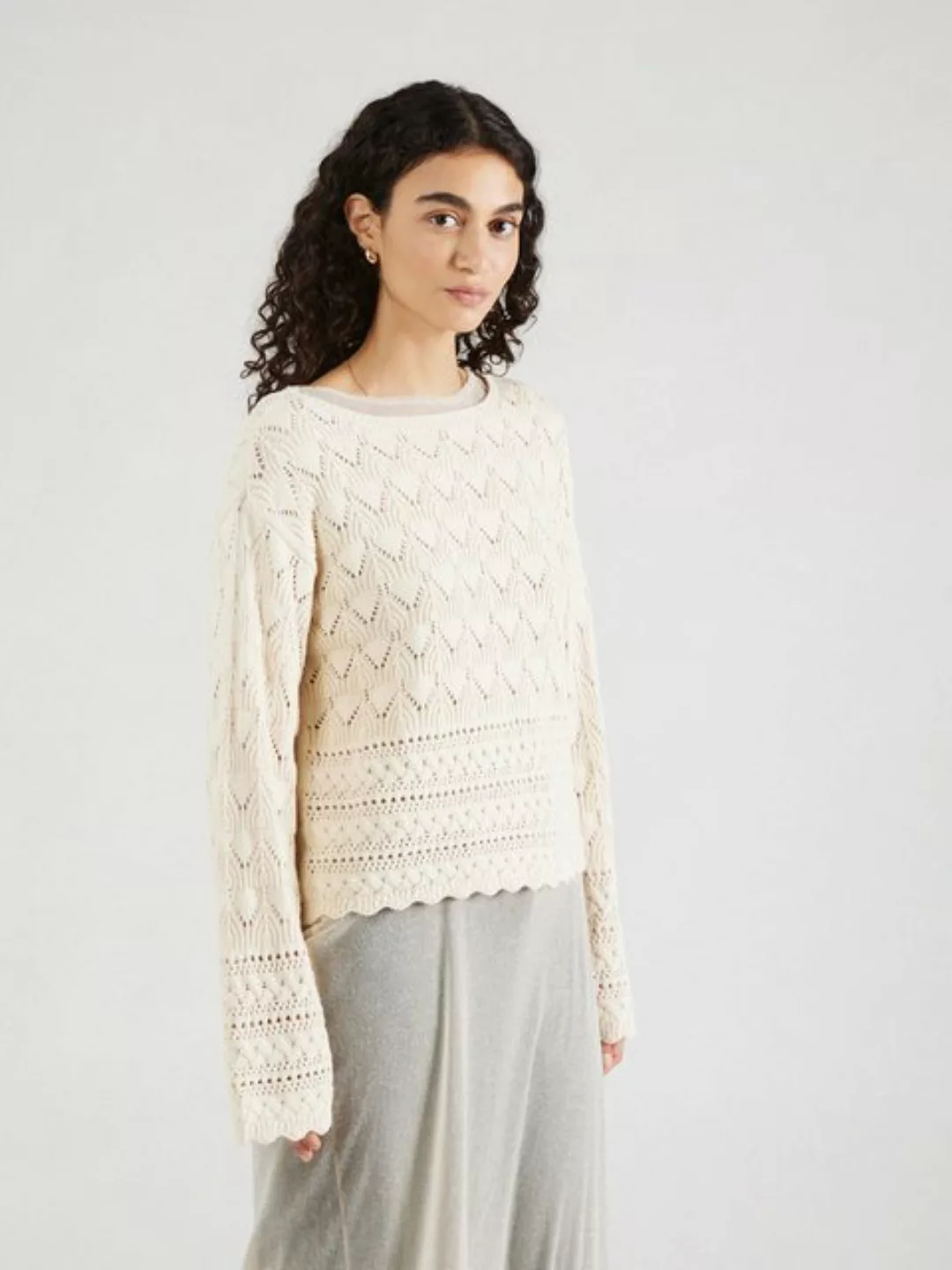 Vero Moda Strickpullover VMLUA (1-tlg) Lochmuster günstig online kaufen