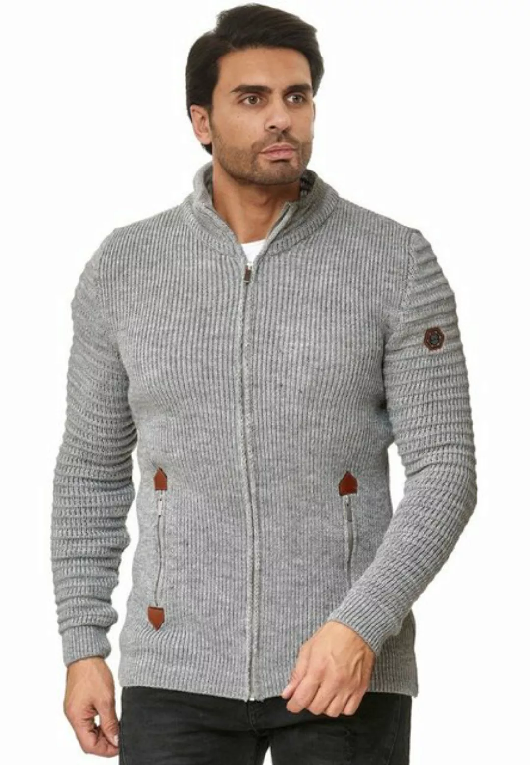 RedBridge Strickjacke Tampa mit Stehkragen günstig online kaufen