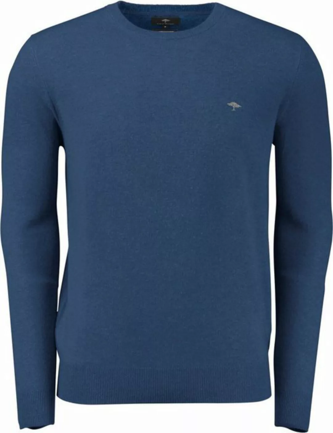 FYNCH-HATTON Strickpullover FYNCH HATTON Rundhals Pullover blau günstig online kaufen