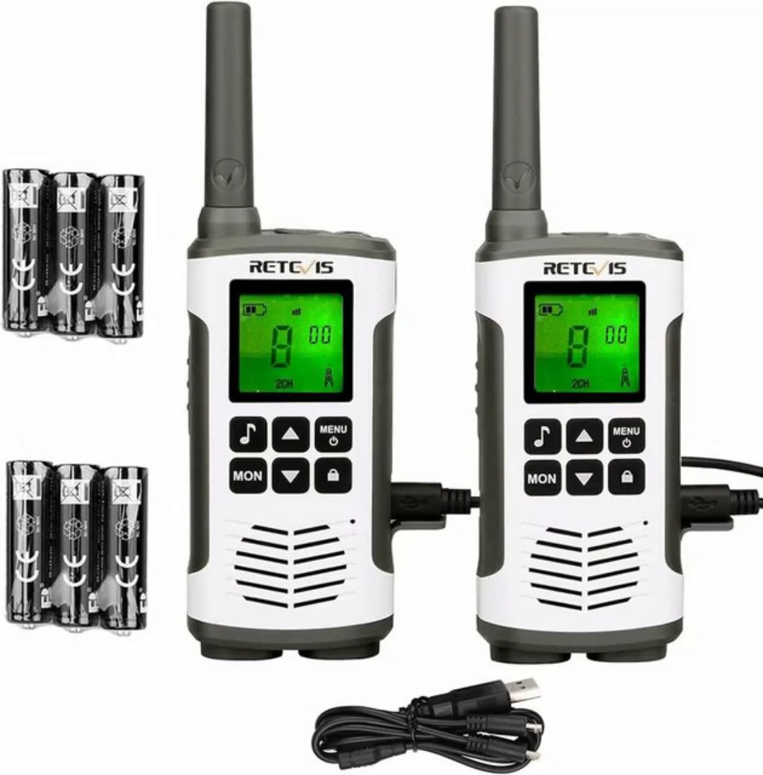 Retevis Walkie Talkie RT45,Aufladbar USB Lizenzfrei 16 Kanäle,VOX Taschenla günstig online kaufen