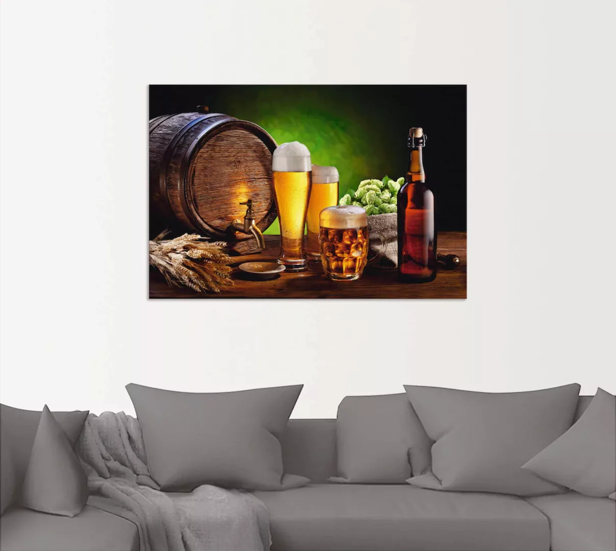 Artland Wandbild "Bier Stillleben", Getränke, (1 St.) günstig online kaufen