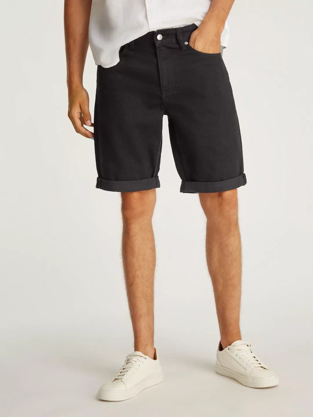 Calvin Klein Jeans Shorts "SLIM SHORT", mit Umschlagsaum günstig online kaufen