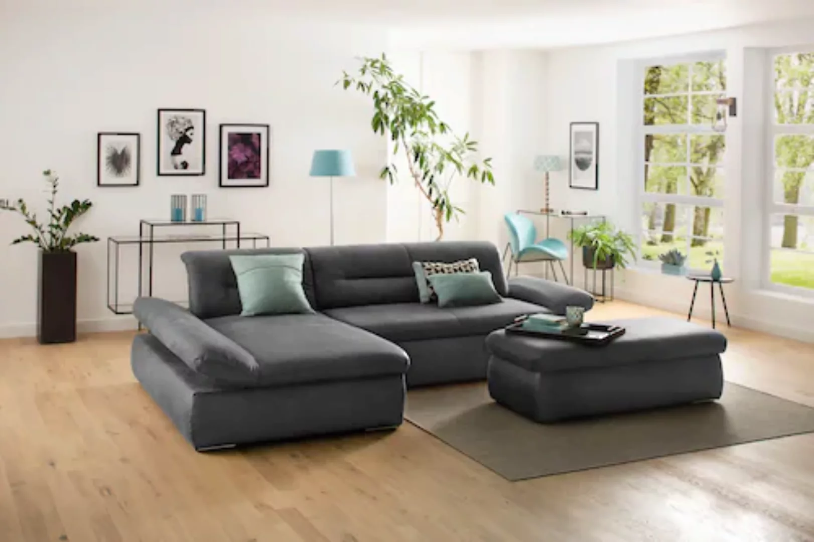 INOSIGN Ecksofa »Avesa L-Form«, Wahlweise mit Armteilvertsellung und Bettfu günstig online kaufen