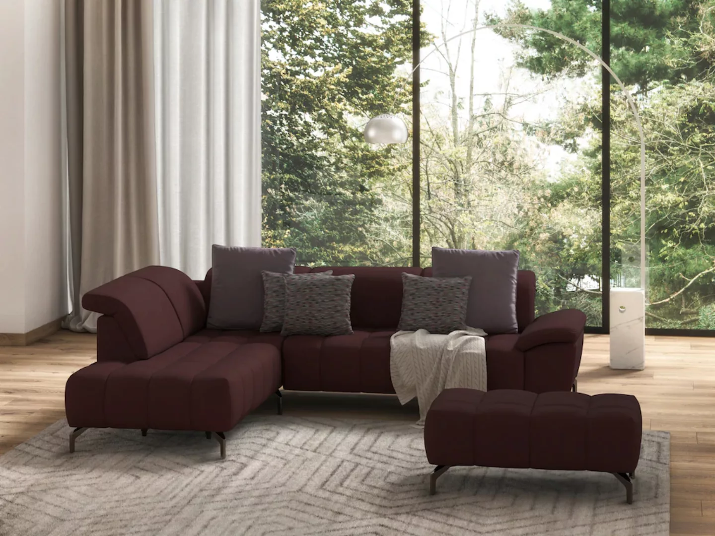 sit&more Ecksofa »Cool L-Form«, wahlweise mit Kopfteilverstellung und Vorzi günstig online kaufen