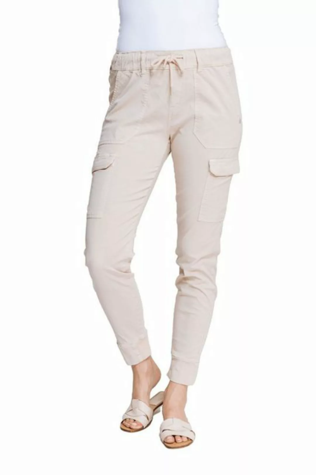 Zhrill Chinos Cargohose DAISEY Beige (0-tlg) angenehmer Tragekomfort günstig online kaufen