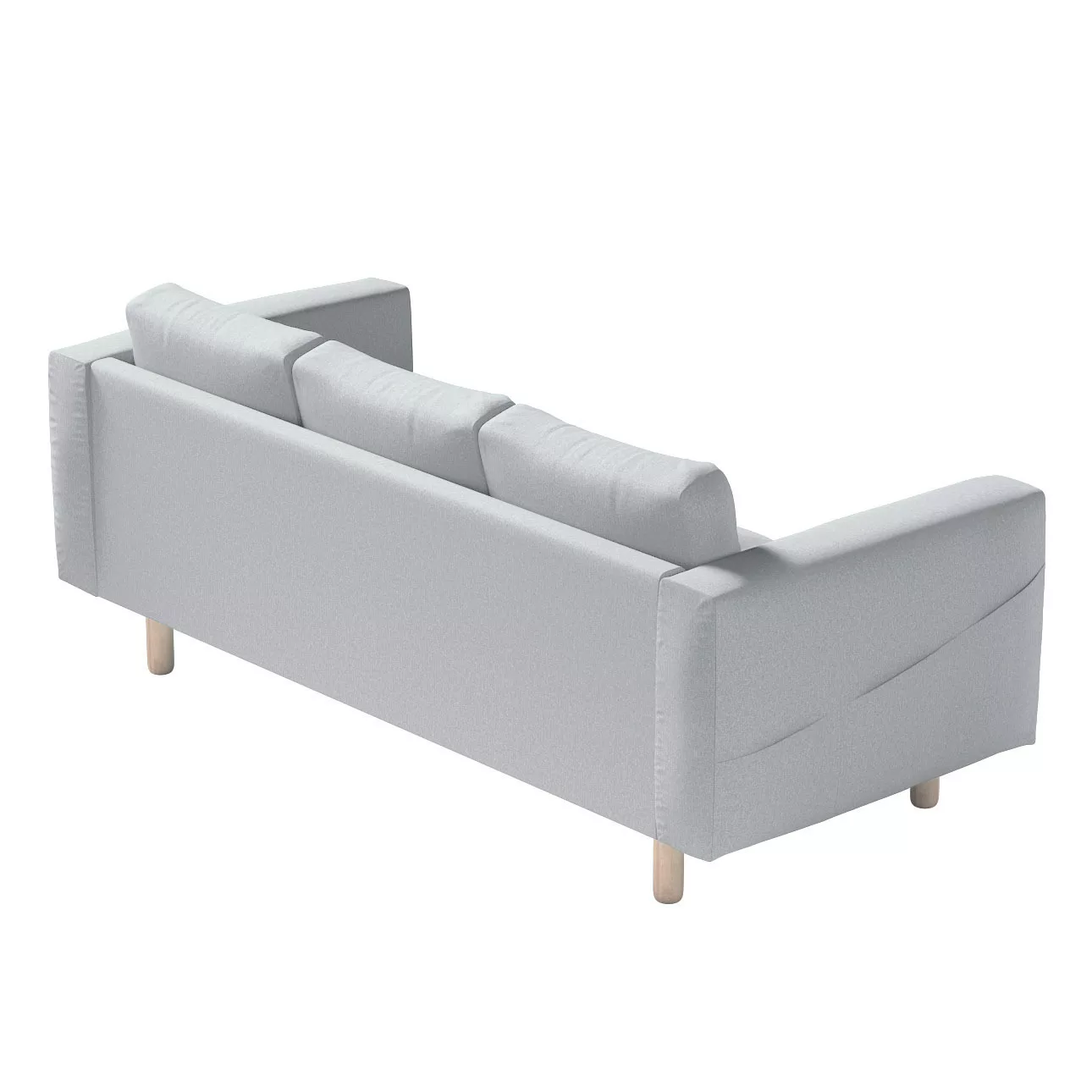 Bezug für Norsborg 3-Sitzer Sofa, grau, Norsborg 3-Sitzer Sofabezug, Amster günstig online kaufen