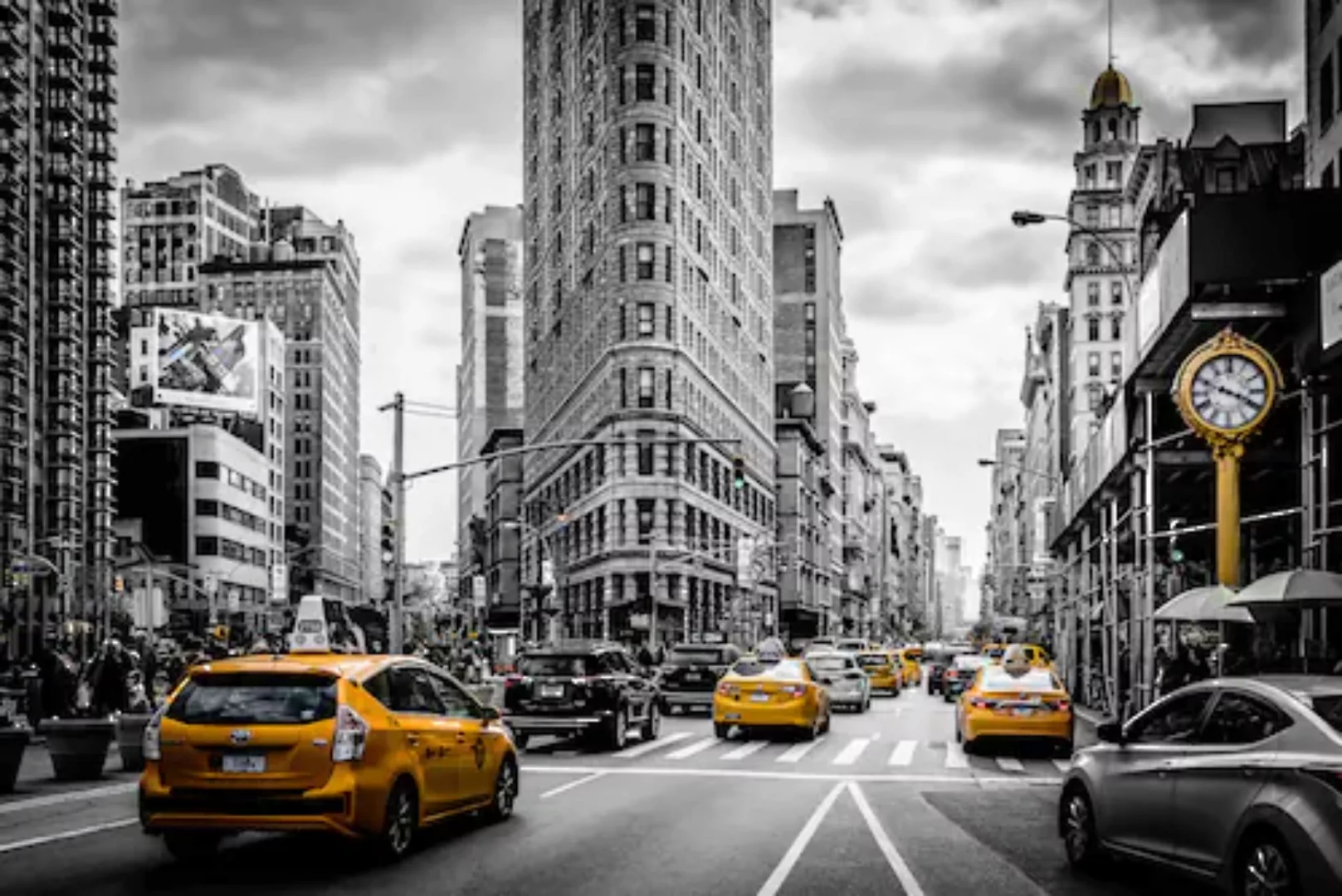 Papermoon Fototapete »Gelbe Taxis« günstig online kaufen