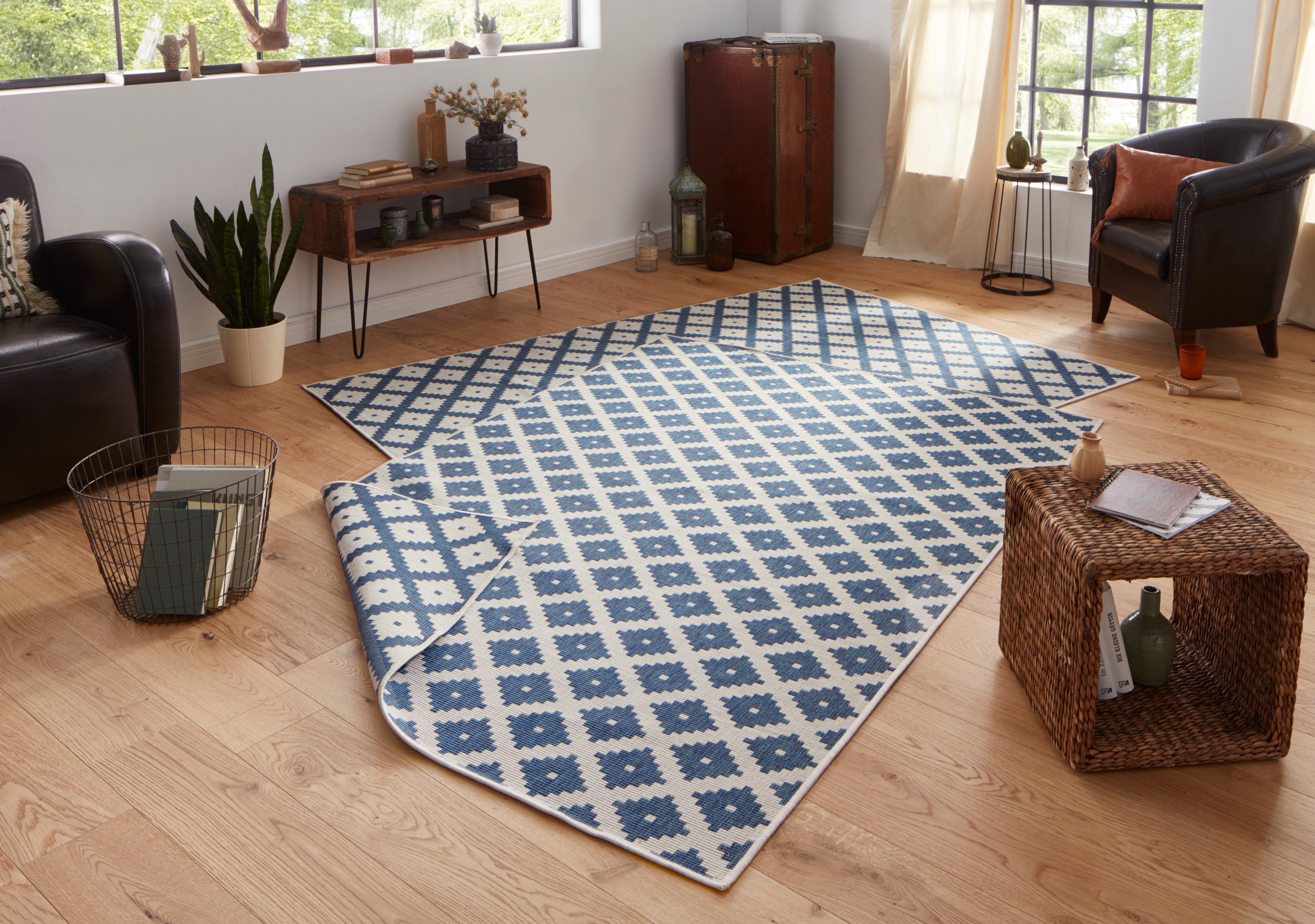 HANSE Home Teppich »Nizza Wendeteppich«, rechteckig, 5 mm Höhe, In-& Outdoo günstig online kaufen