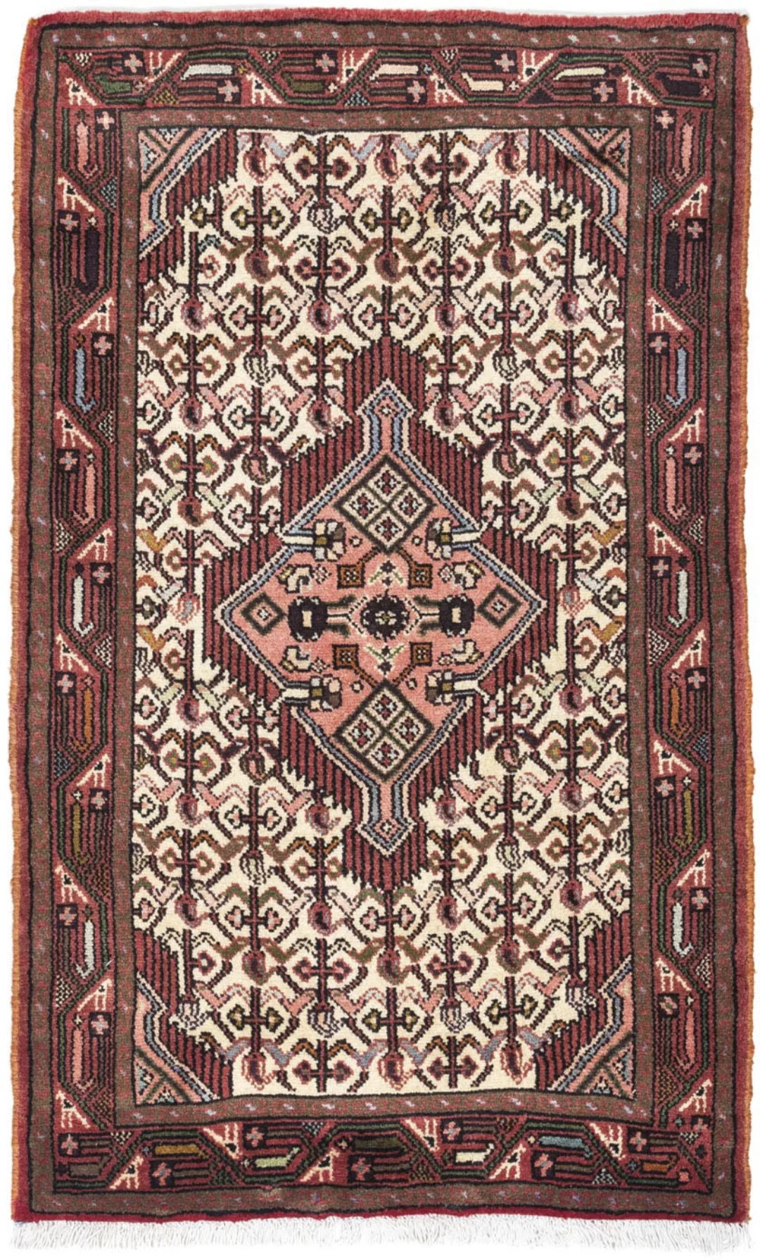 morgenland Wollteppich »Abadeh Medaillon Rosso scuro 147 x 100 cm«, rechtec günstig online kaufen