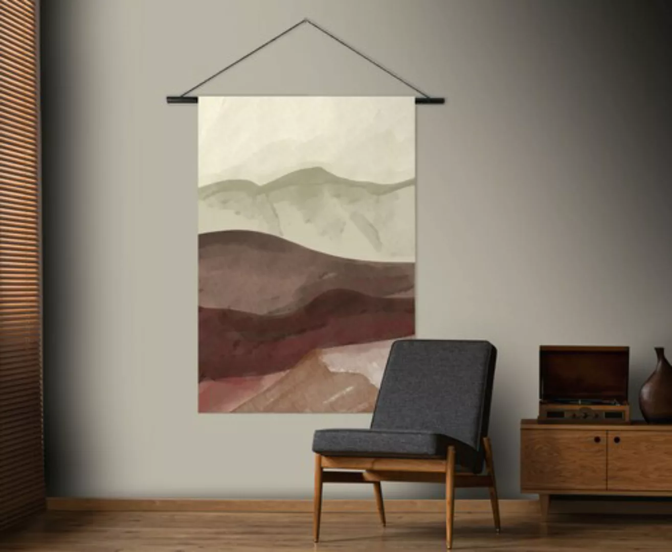 Art for the home Wandbild "Horizont Aquarell", (1 St.), Wandteppich XL günstig online kaufen