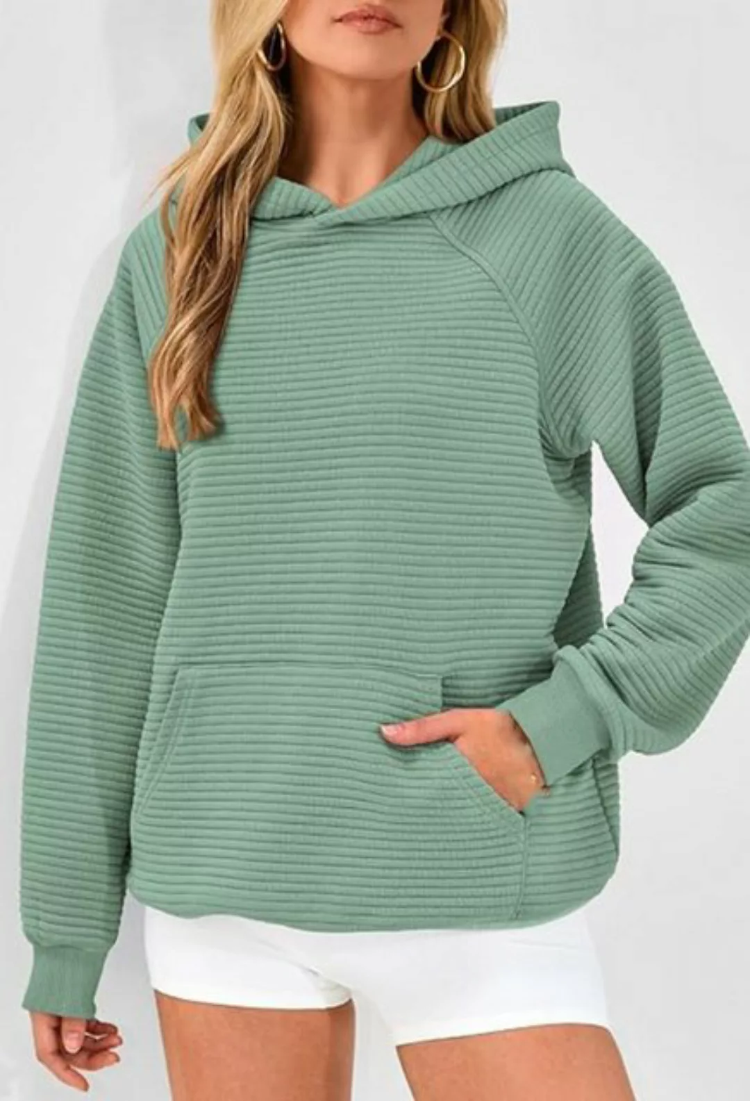 CHENIN Langarmhemd Damen Herbst/Winter Mode Sweatshirt Langarm Kapuzenpullo günstig online kaufen