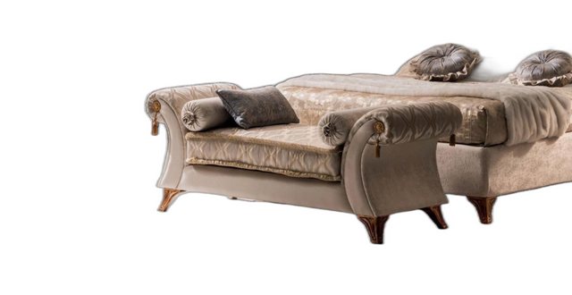 Xlmoebel Chaiselongue Klassische Beige Chaiselongue Bank Sitz Liege Lounge günstig online kaufen