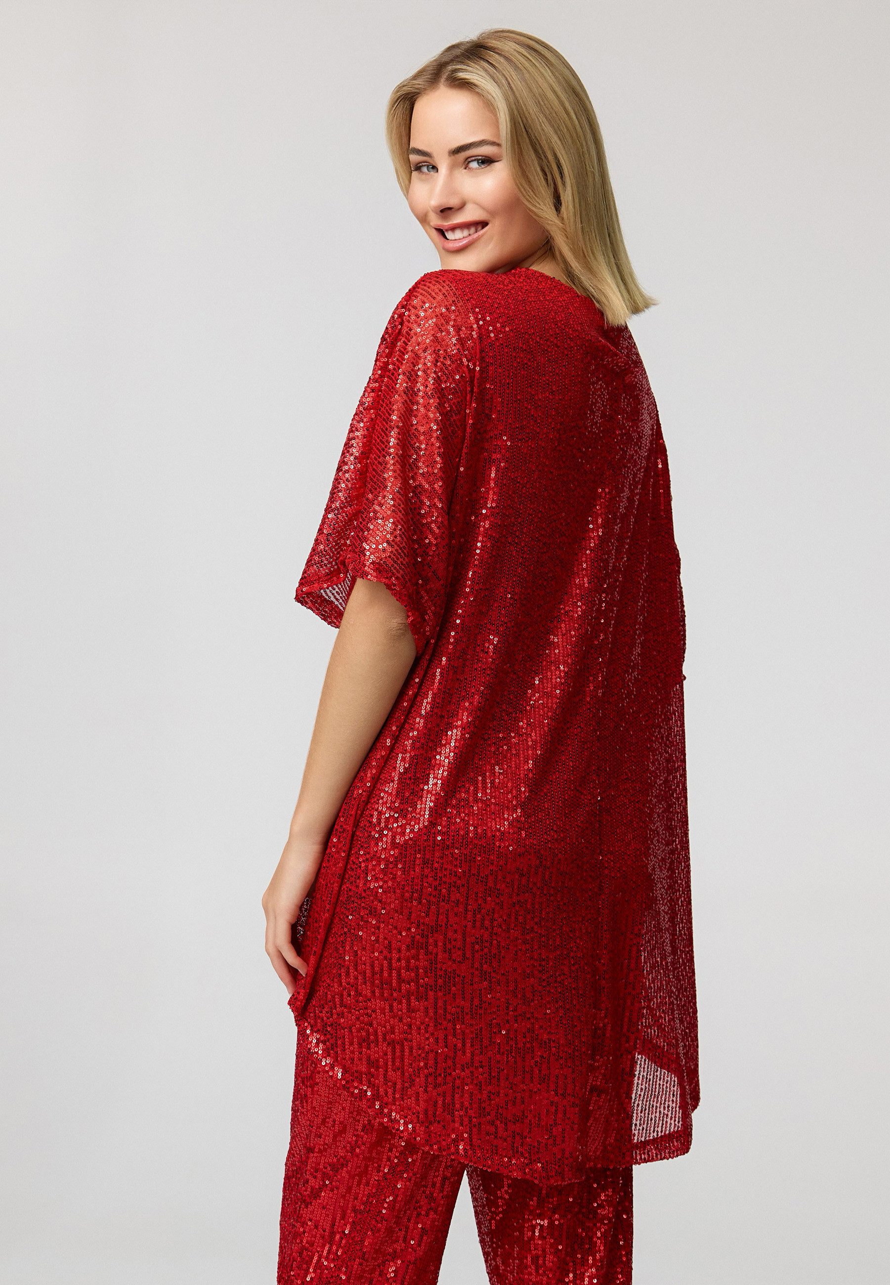 Worldclassca Paillettenshirt Worldclassca Paillettenshirt Oversize Bluse günstig online kaufen