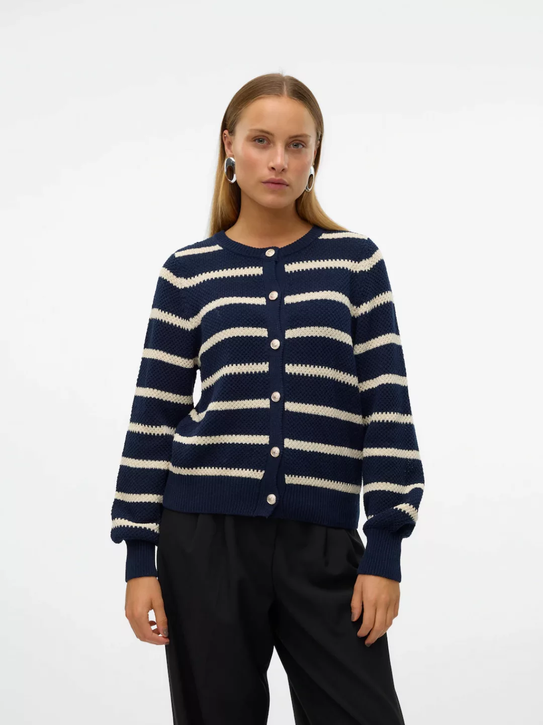 Vero Moda Strickjacke "VMAMAZING LS O-NECK CARDIGAN BOO" günstig online kaufen