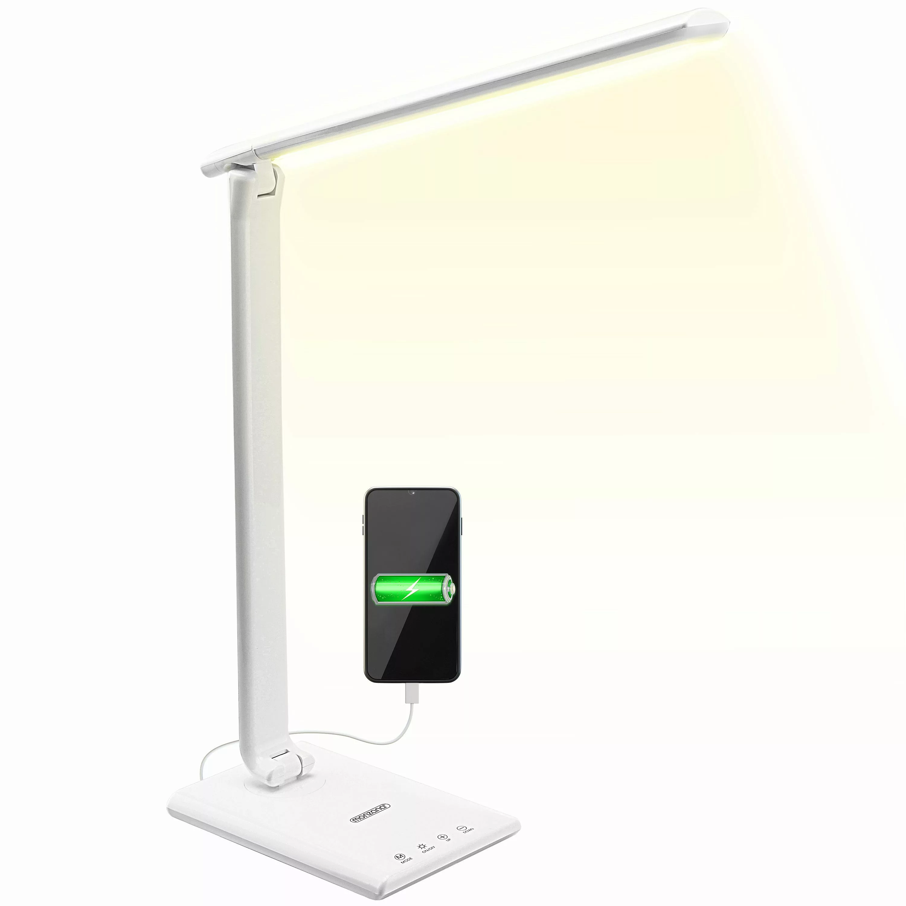 monzana Tischleuchte Cataleya, Weiß, LED Schreibtischlampe günstig online kaufen