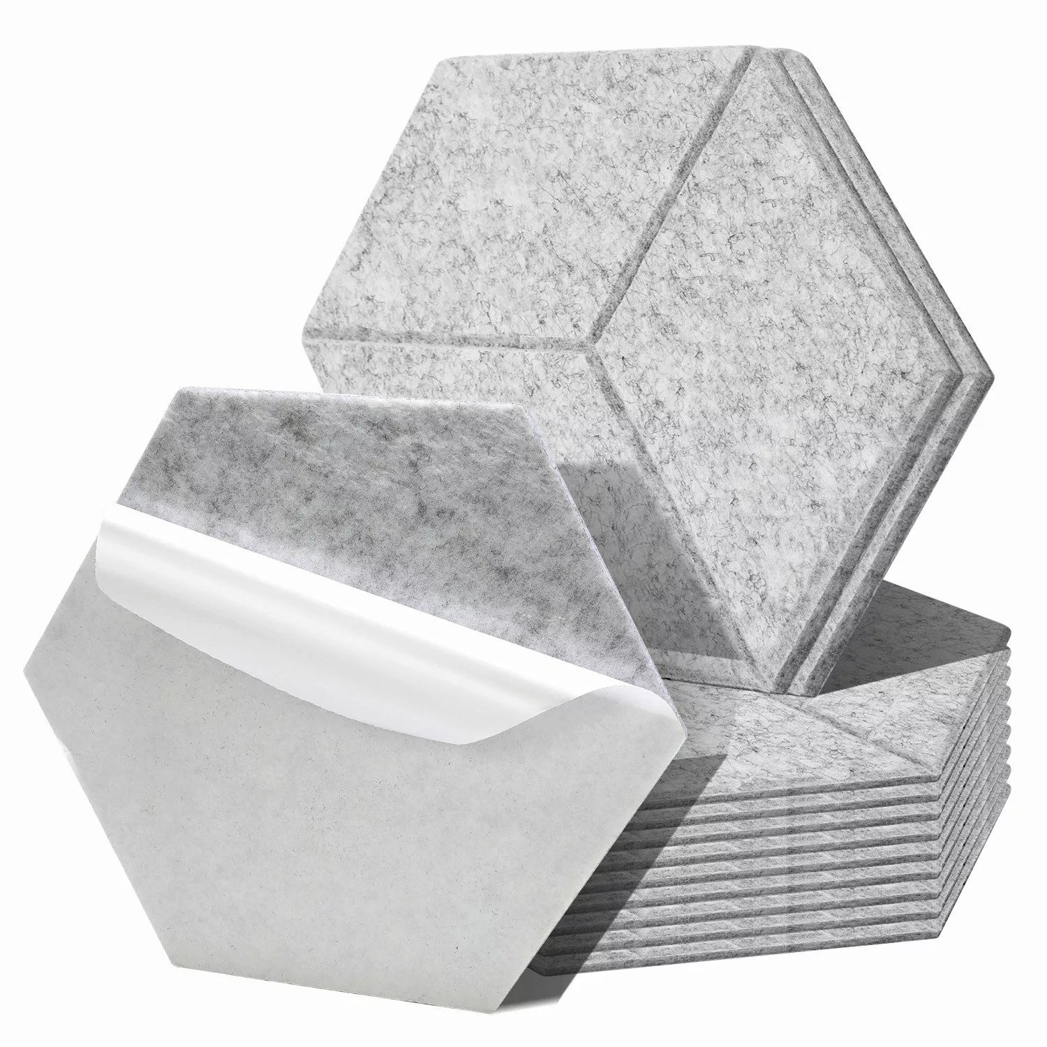 Clanmacy Akustikplatte 12 stuks Akustikplatten Hexagonal günstig online kaufen
