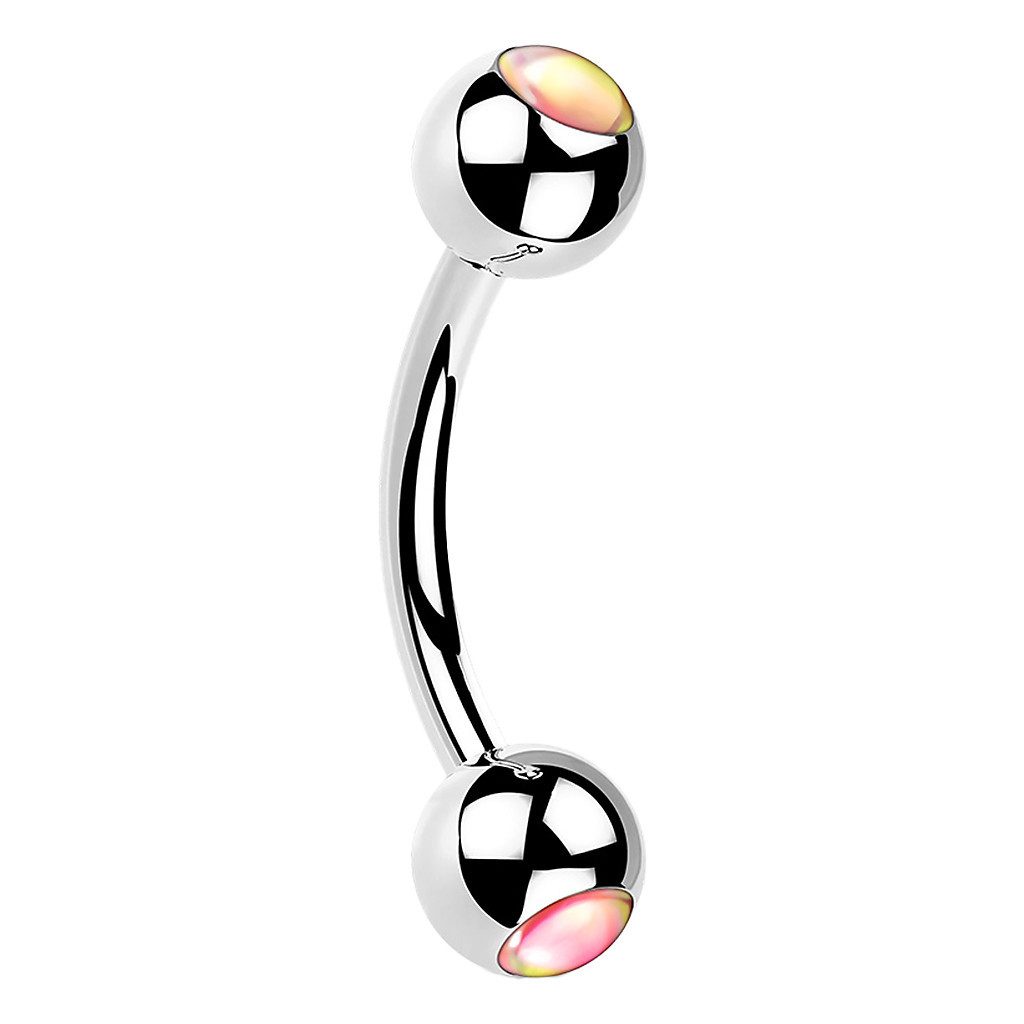 Taffstyle Piercing-Set Augenbrauenpiercing Banane schillernden Kristall günstig online kaufen