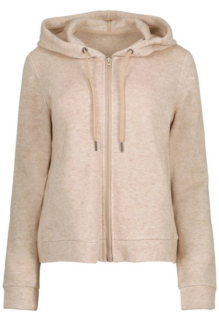 Gina Laura Sweatjacke Strickjacke Kapuze flauschig weich Reißverschluss günstig online kaufen