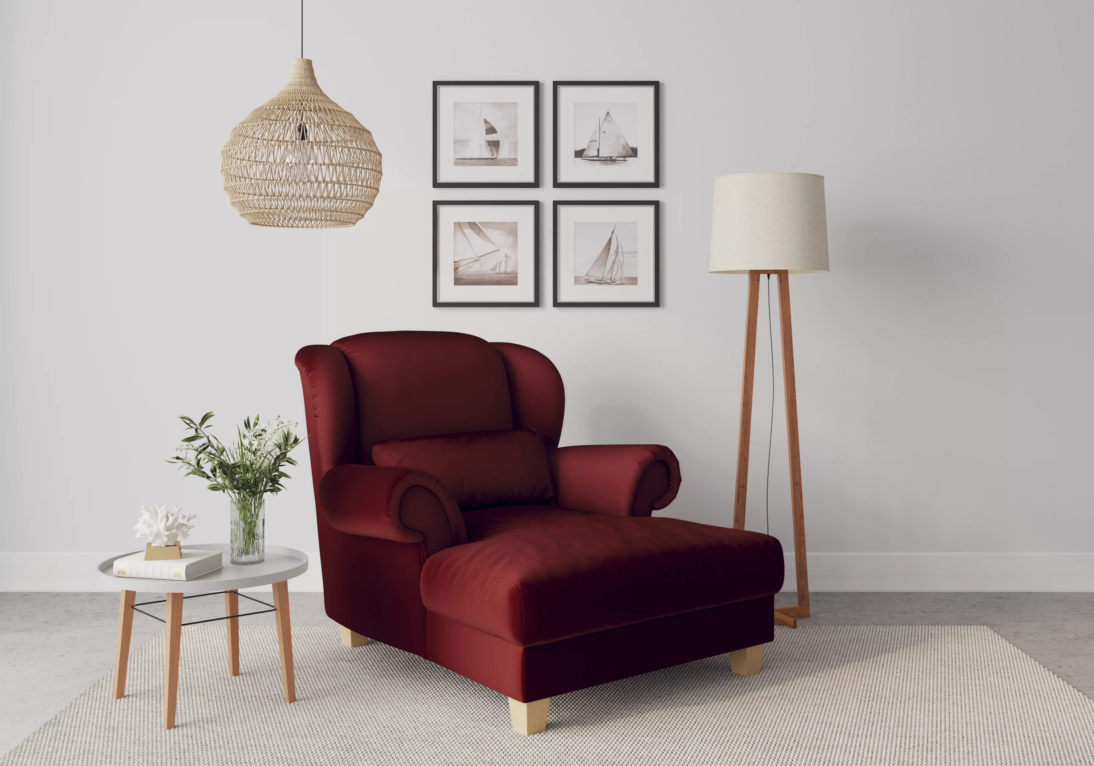 Home affaire Loveseat »Loveseat Queenie«, (1 St.), mit softem, weichem Sitz günstig online kaufen