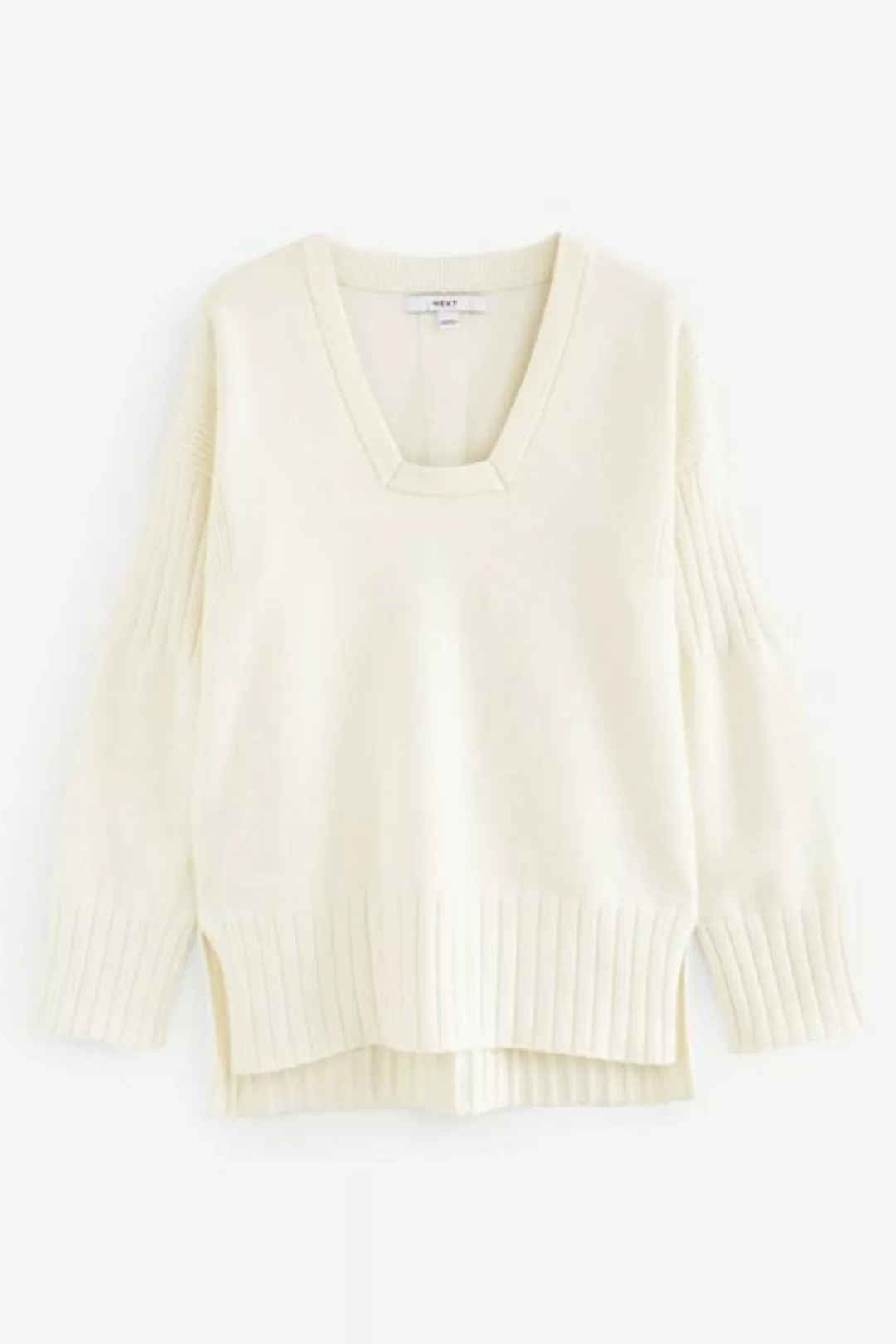 Next V-Ausschnitt-Pullover Pullover mit eckigem V-Ausschnitt (1-tlg) günstig online kaufen