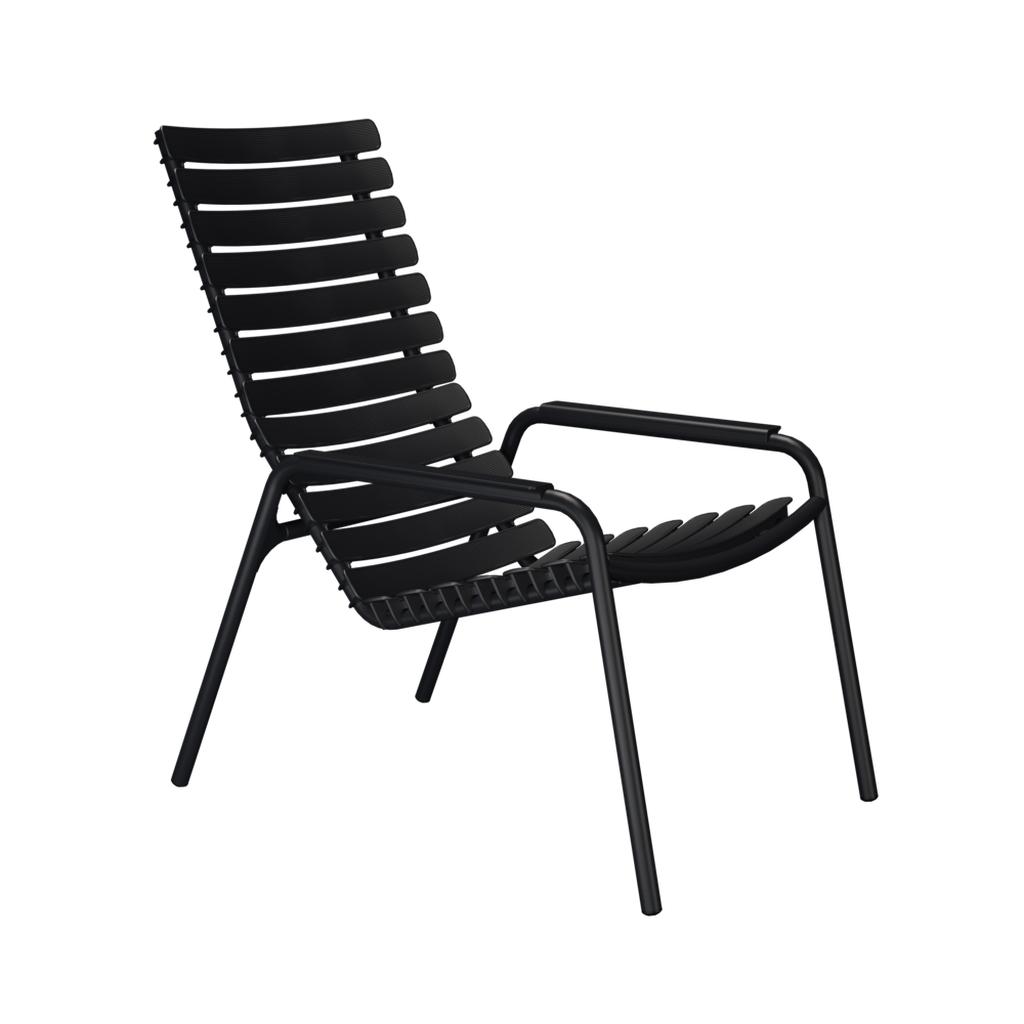 ReCLIPS Outdoor Loungestuhl Aluminium schwarz günstig online kaufen