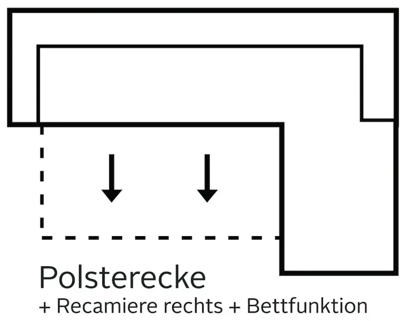 sit&more Ecksofa "Savoni L-Form", wahlweise mit Bettfunktion günstig online kaufen