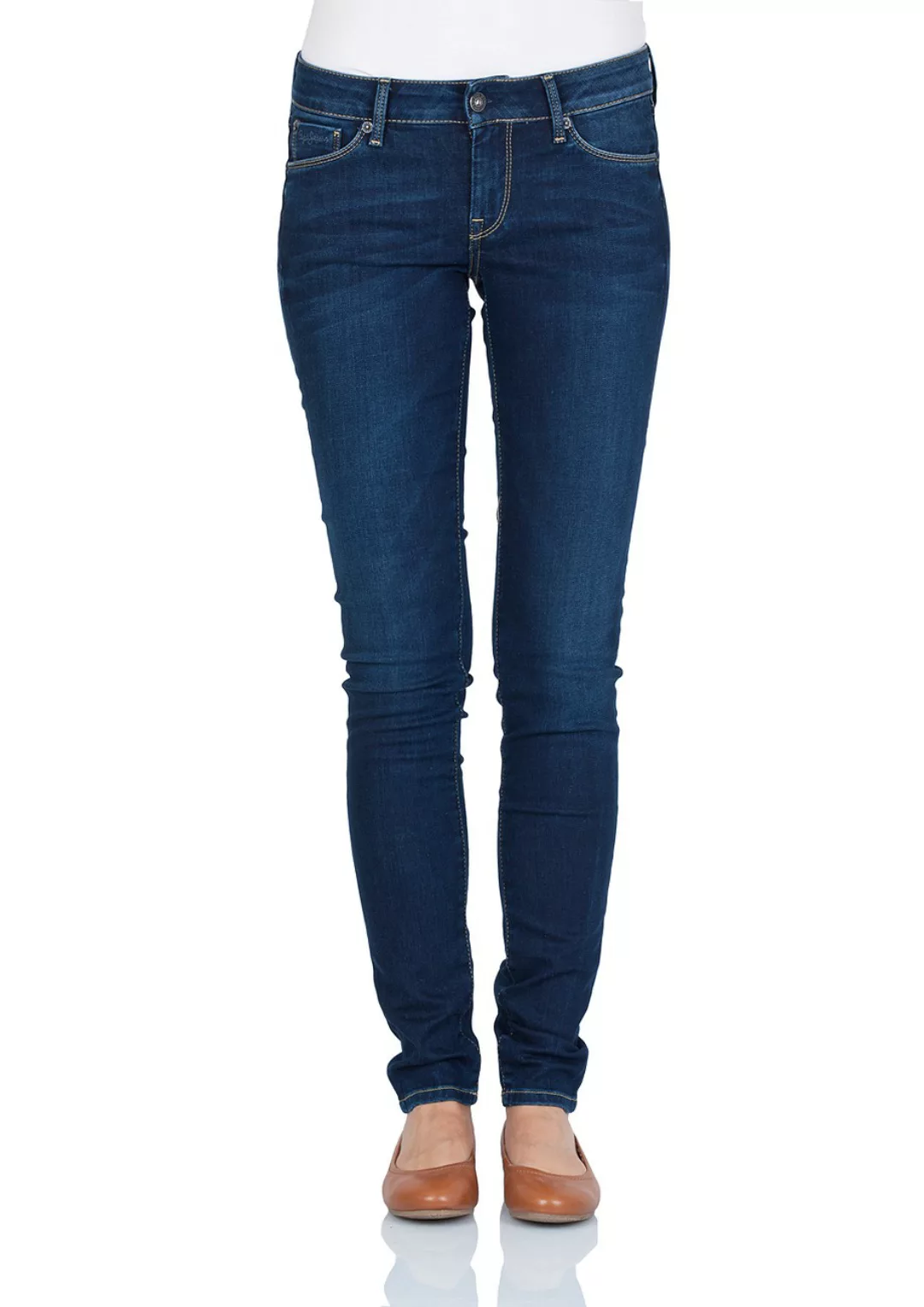 Pepe Jeans Damen Jeans SOHO - Skinny Fit - Schwarz - Black Washed günstig online kaufen