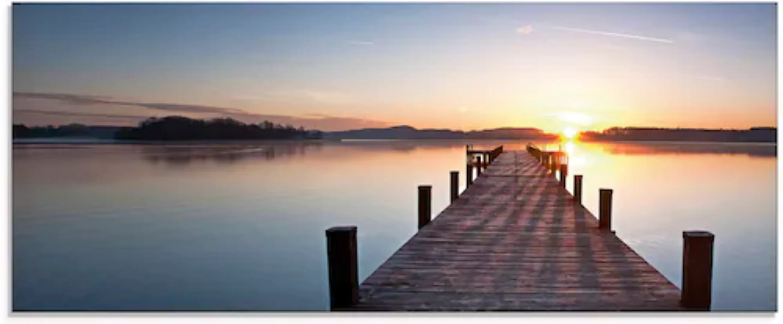 Artland Glasbild »Sonnenstrahlen - Sonnenuntergang«, Gewässer, (1 St.) günstig online kaufen