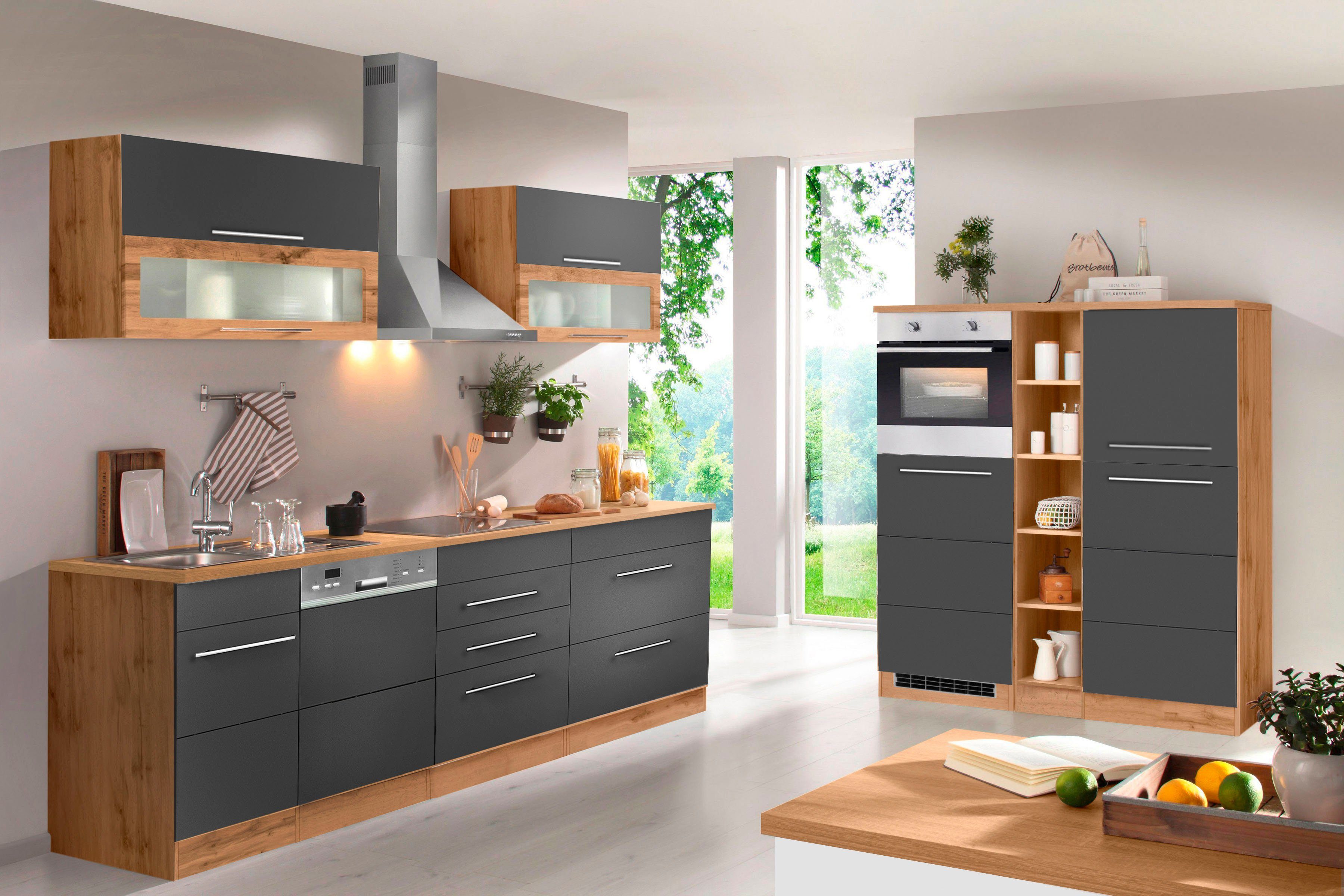 KOCHSTATION Küchenzeile KS-Wien, Breite 440 cm, günstig online kaufen