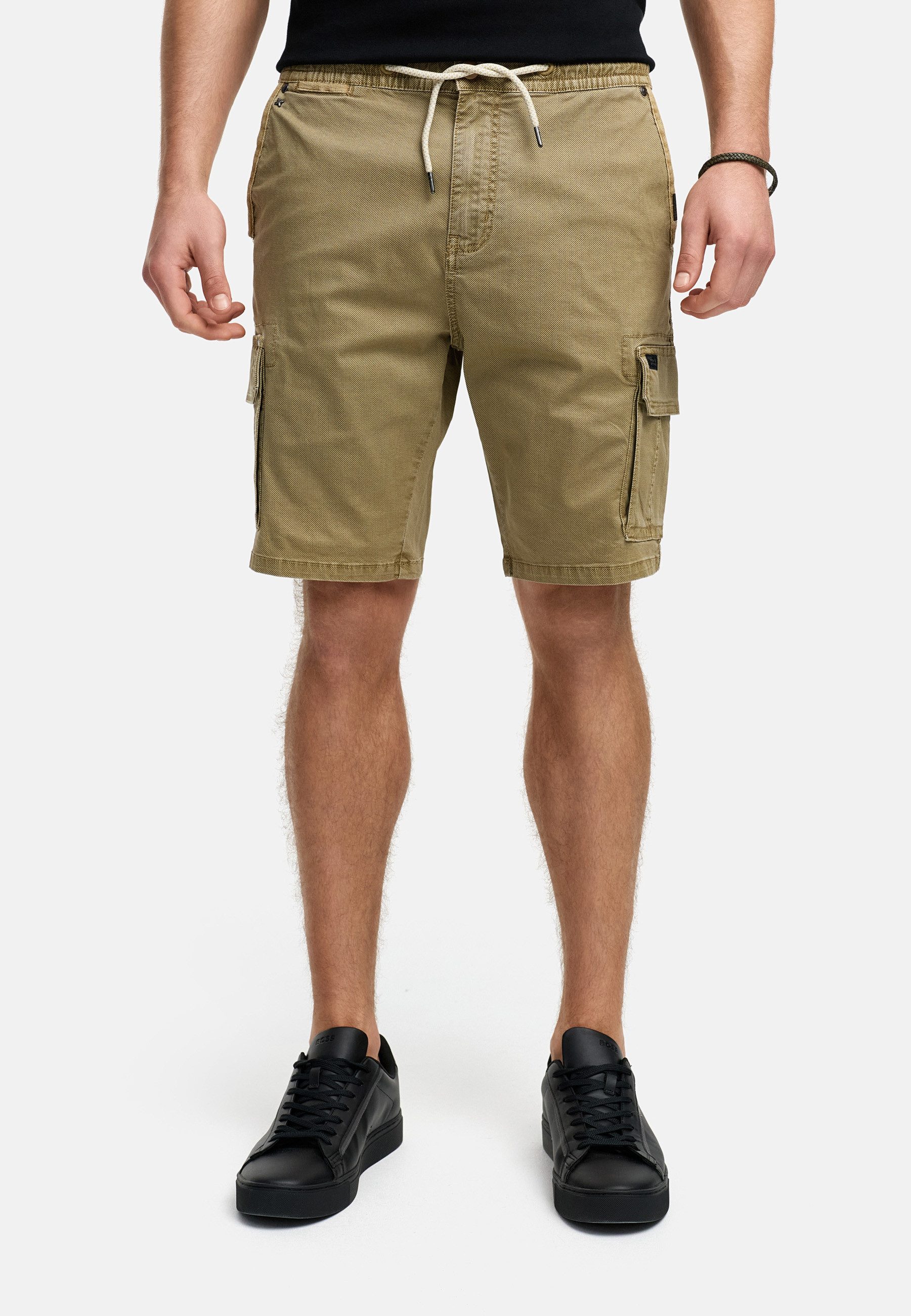 Indicode Cargoshorts INKews mit elastischem Bund günstig online kaufen