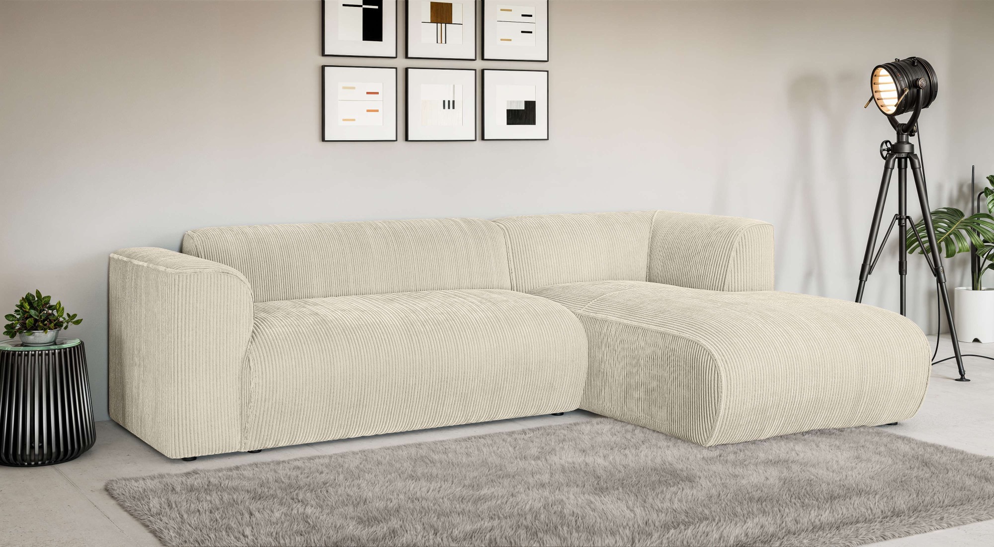 INOSIGN Ecksofa "Genton mit Ottomane rechts oder links bestellbar, B/T/H 25 günstig online kaufen