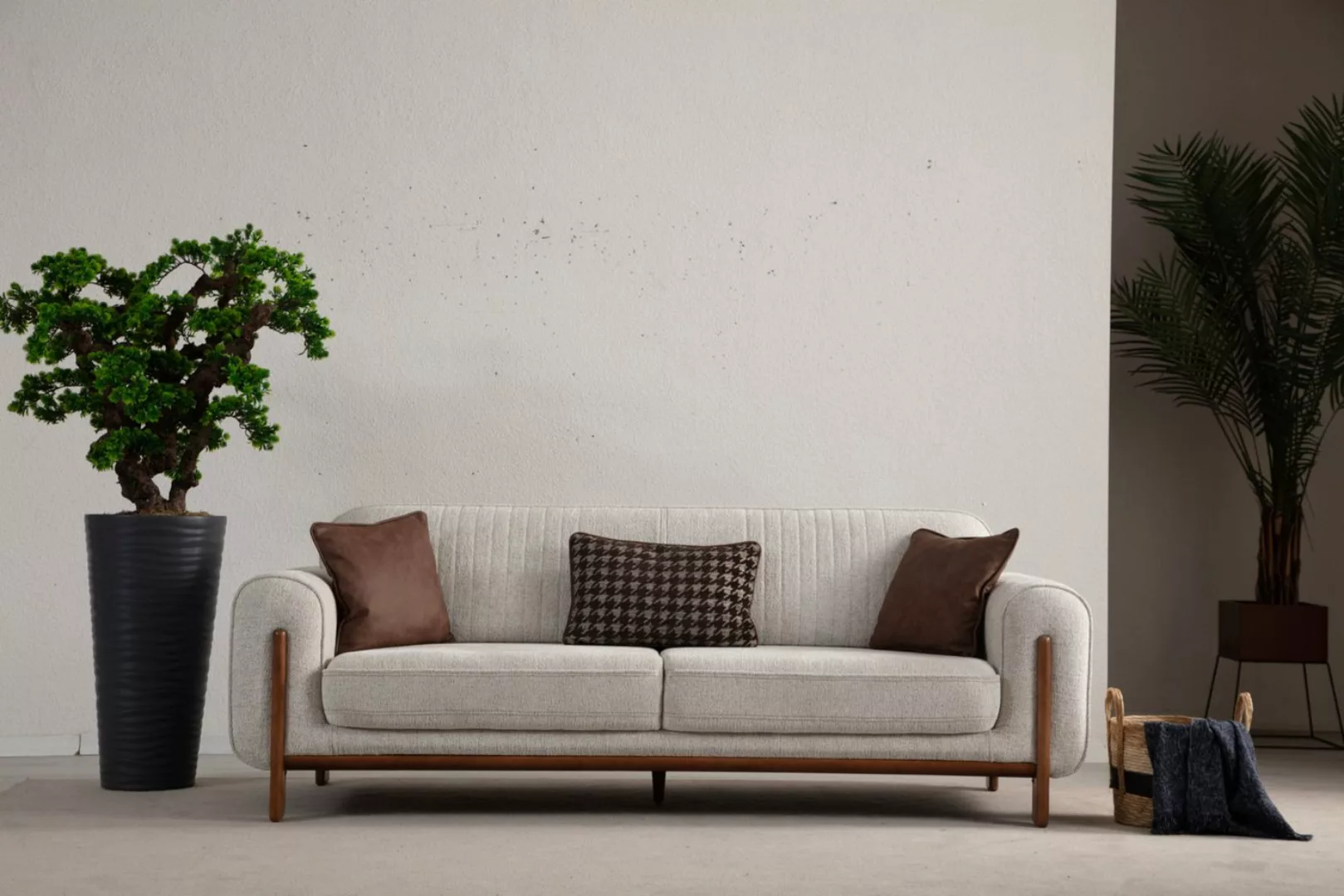 Villa Möbel Sofa Granada, Hand Made Qualtiy, pflegeleichter Mikrofaserstoff günstig online kaufen