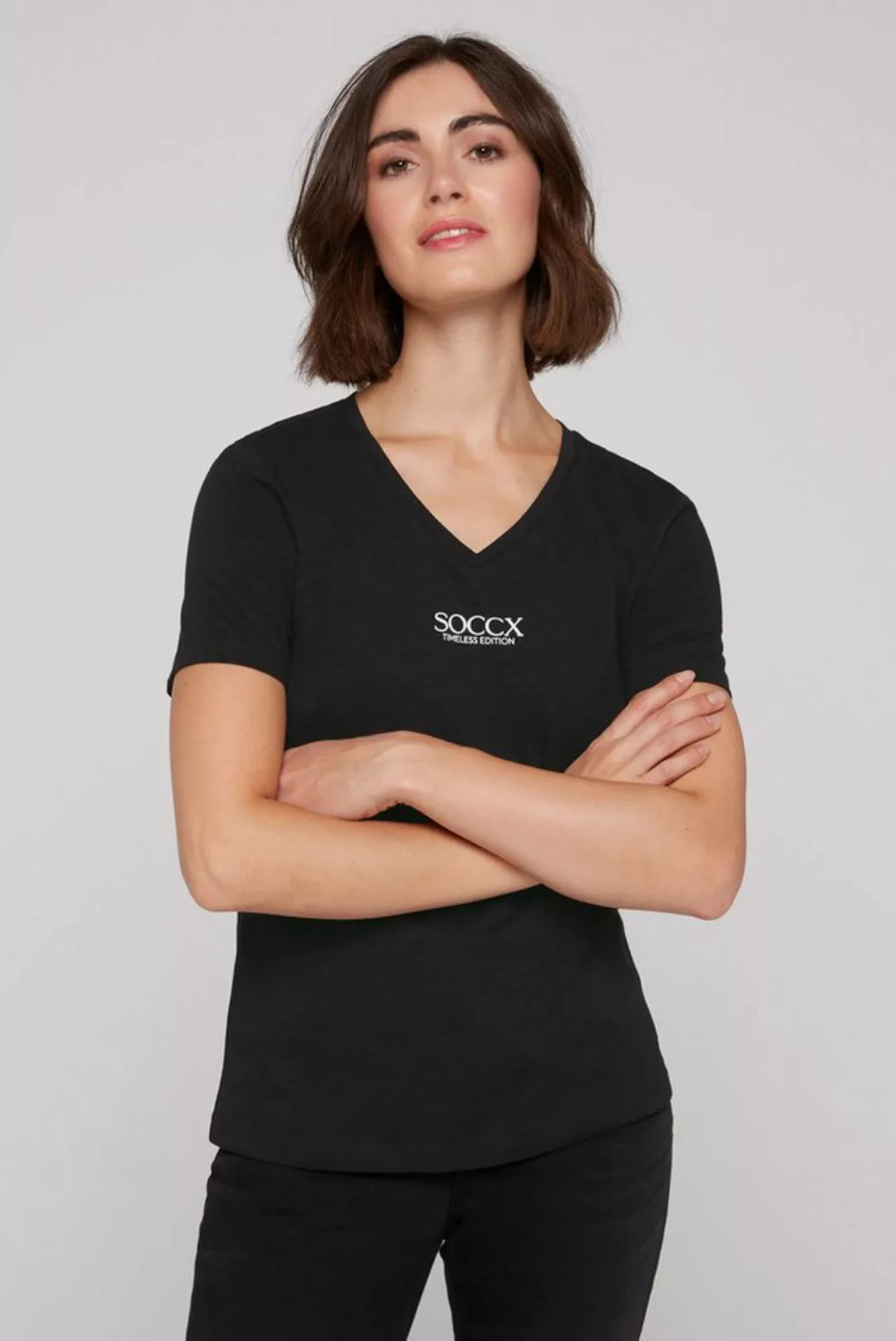 SOCCX V-Shirt, aus Baumwolle günstig online kaufen