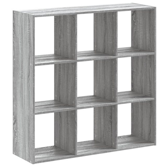 vidaXL Bücherregal Bücherregal Grau Sonoma 102x32x102 cm Holzwerkstoff, 1-t günstig online kaufen