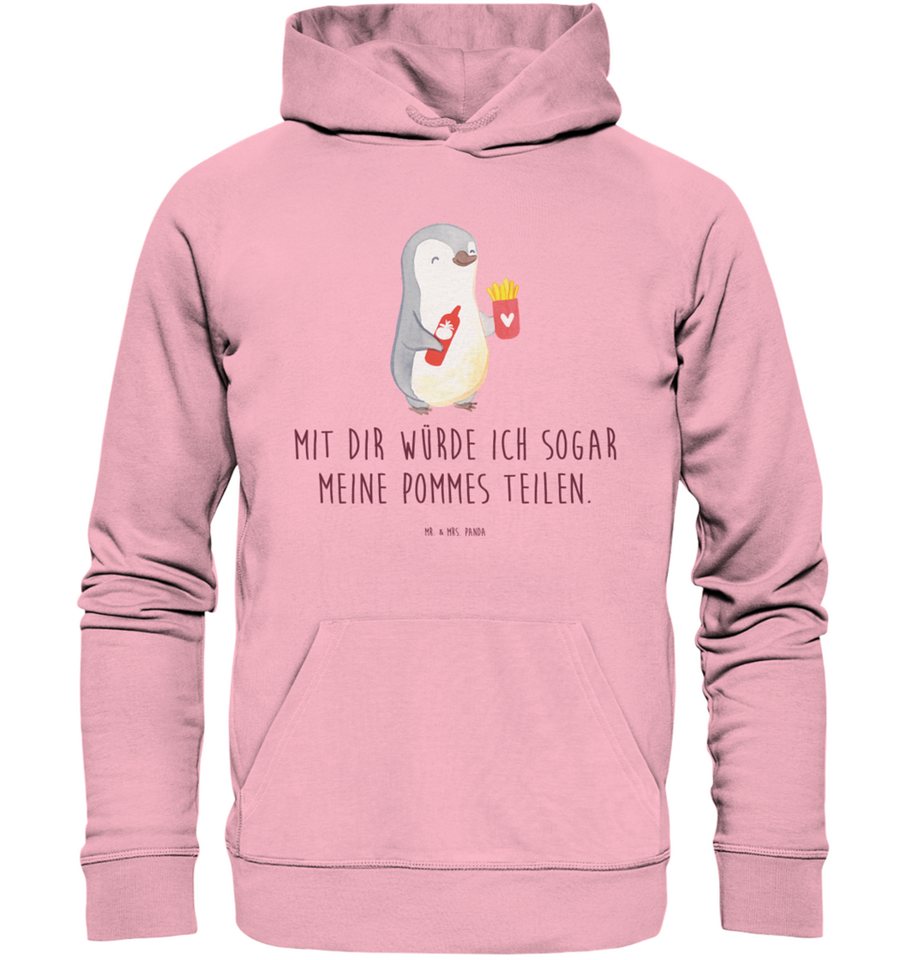 Mr. & Mrs. Panda Hoodie Größe M Pinguin Pommes - Cotton Pink - Geschenk, Pa günstig online kaufen