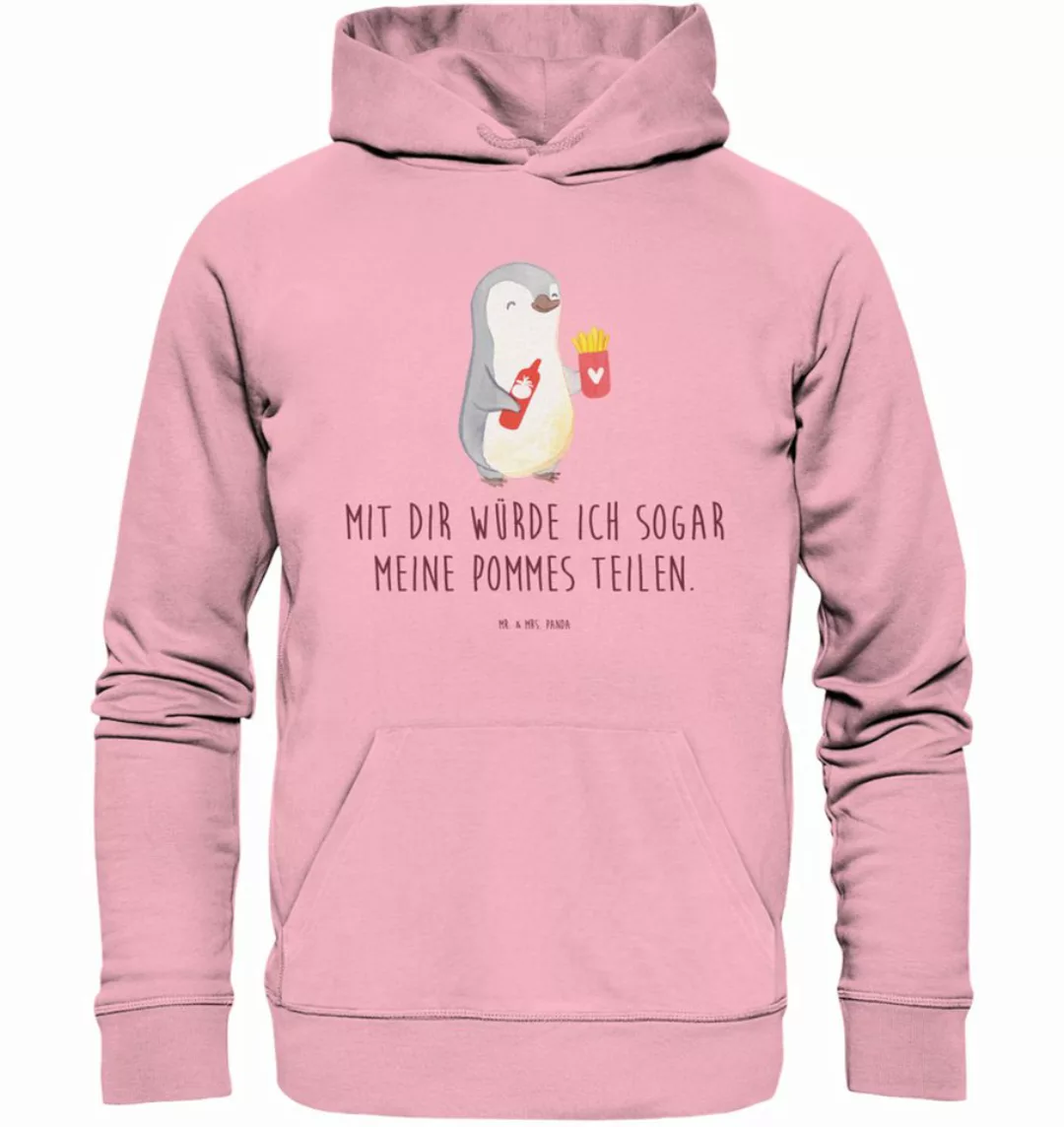 Mr. & Mrs. Panda Hoodie Größe M Pinguin Pommes - Cotton Pink - Geschenk, Pa günstig online kaufen