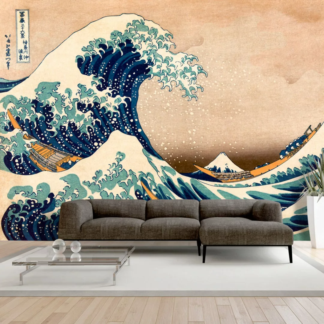 Fototapete - Hokusai: The Great Wave off Kanagawa (Reproduction) günstig online kaufen