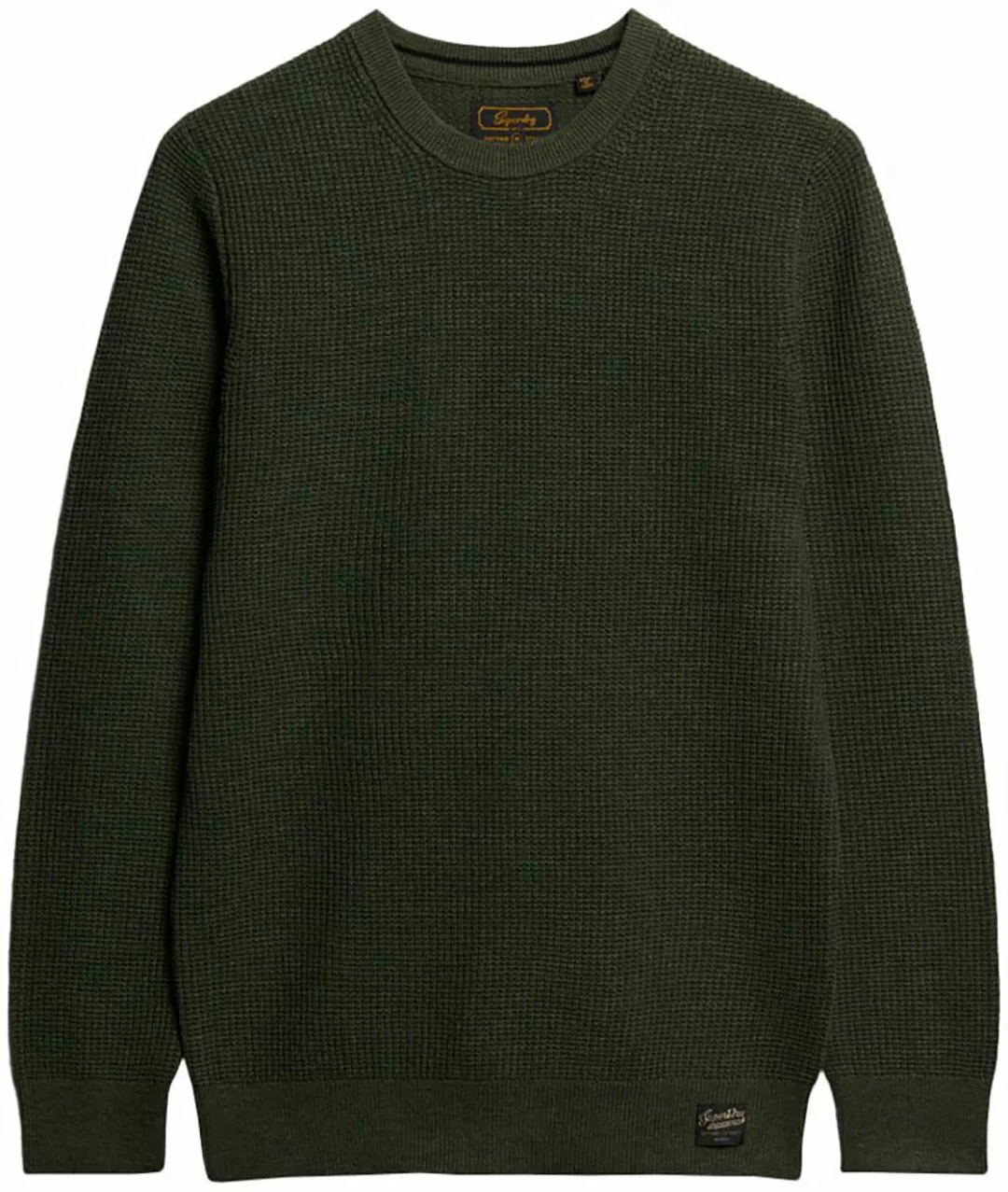 Superdry Strickpullover TEXTURED CREW KNIT JUMPER mit strukturiertem Waffel günstig online kaufen