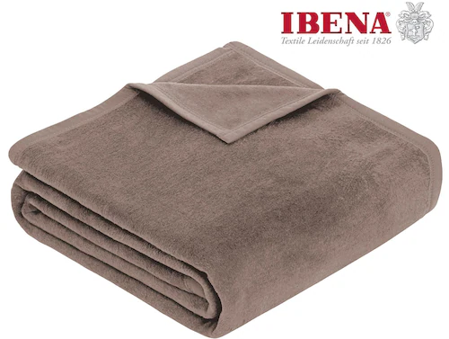 IBENA Wohndecke »Luxus«, verschiedene Größen, unifarbenes Design, Kuschelde günstig online kaufen