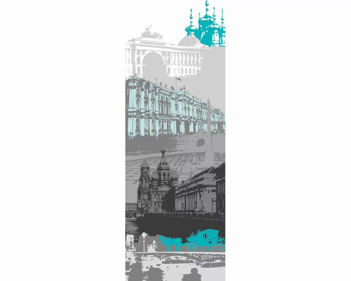 Dekopanel "St. Petersburg" 1,00x2,80 m / Strukturvlies Klassik günstig online kaufen