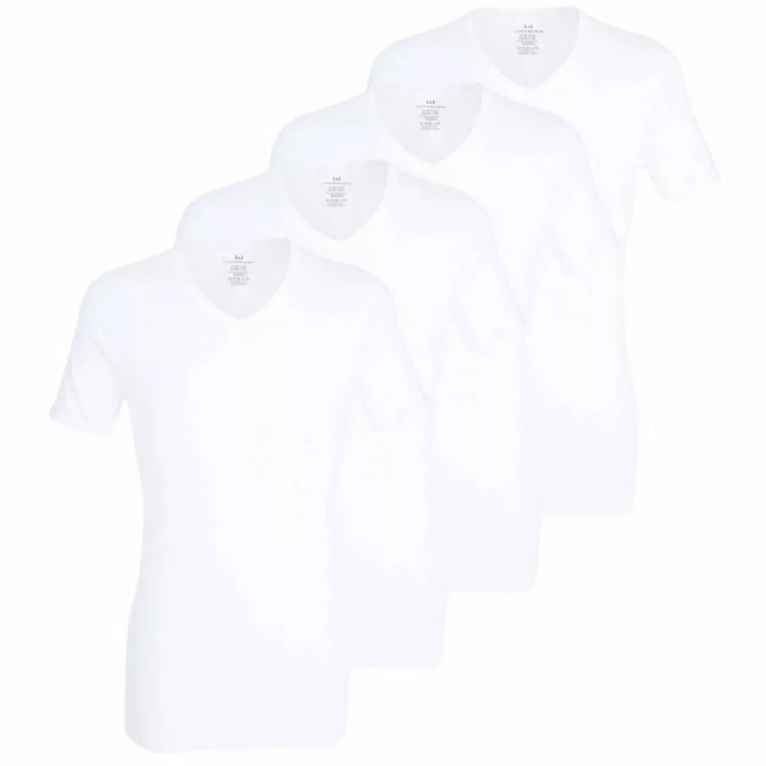 GÖTZBURG T-Shirt Premium Fine Rib (Mehrpack, 4-tlg) mit V-Ausschnitt, kurza günstig online kaufen