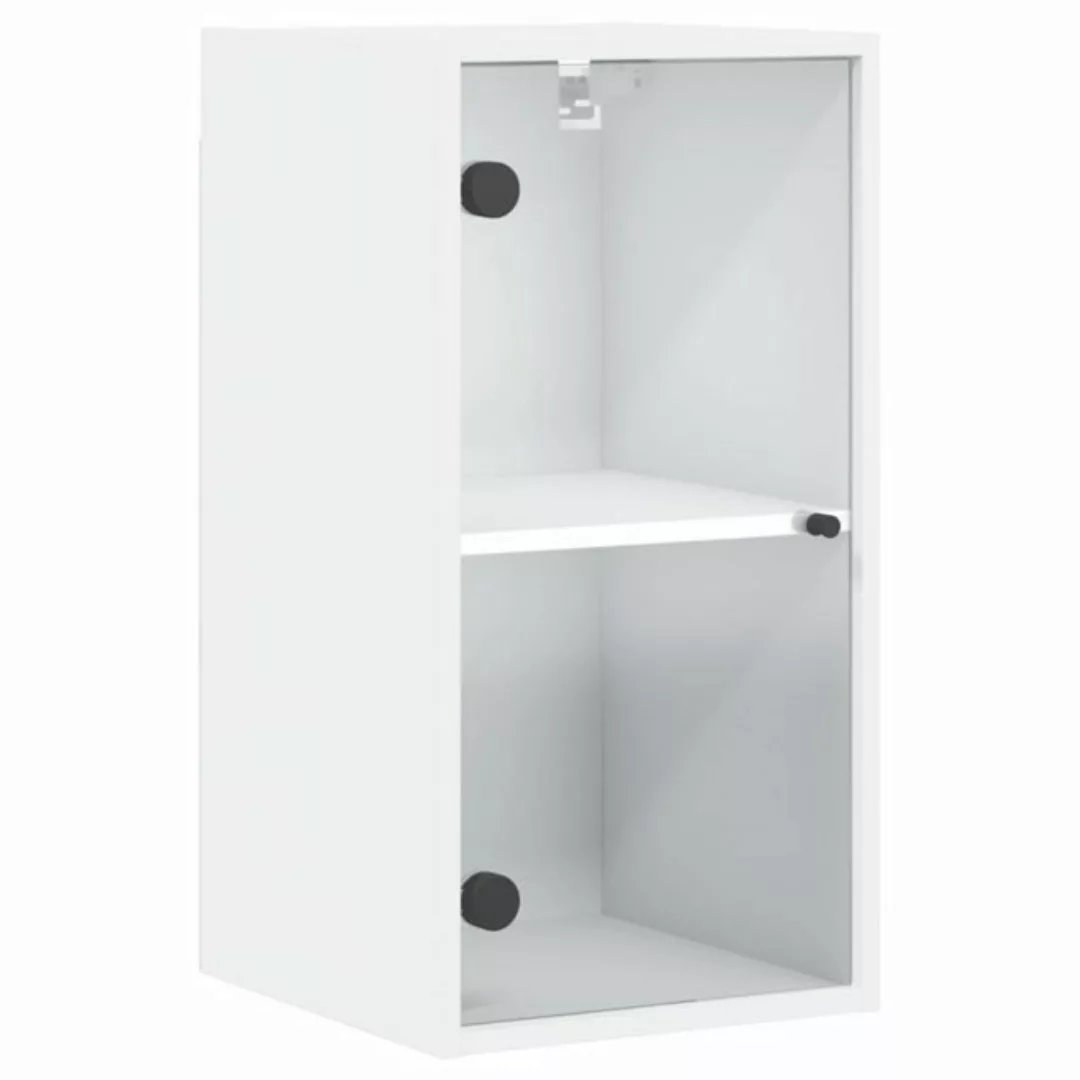 vidaXL Fächerschrank Wandschrank mit Glastüren Weiß 35x37x68,5 cm (1-St) günstig online kaufen