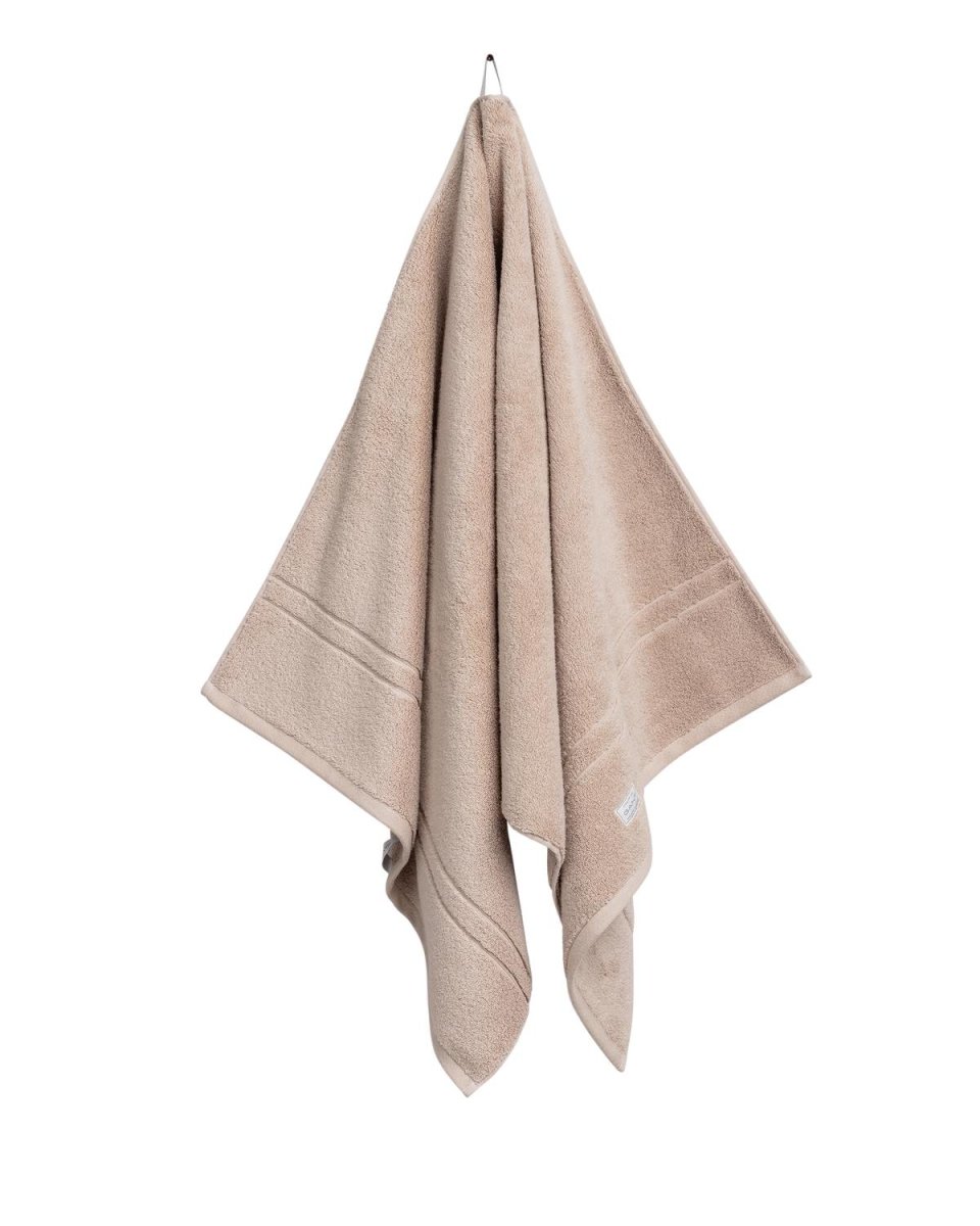 GANT Duschtuch, Organic Premium Towel - 70x140 cm, Frottee Beige günstig online kaufen