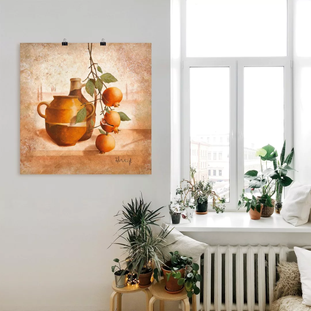 Artland Wandbild »Reife Granatäpfel«, Arrangements, (1 St.), als Leinwandbi günstig online kaufen