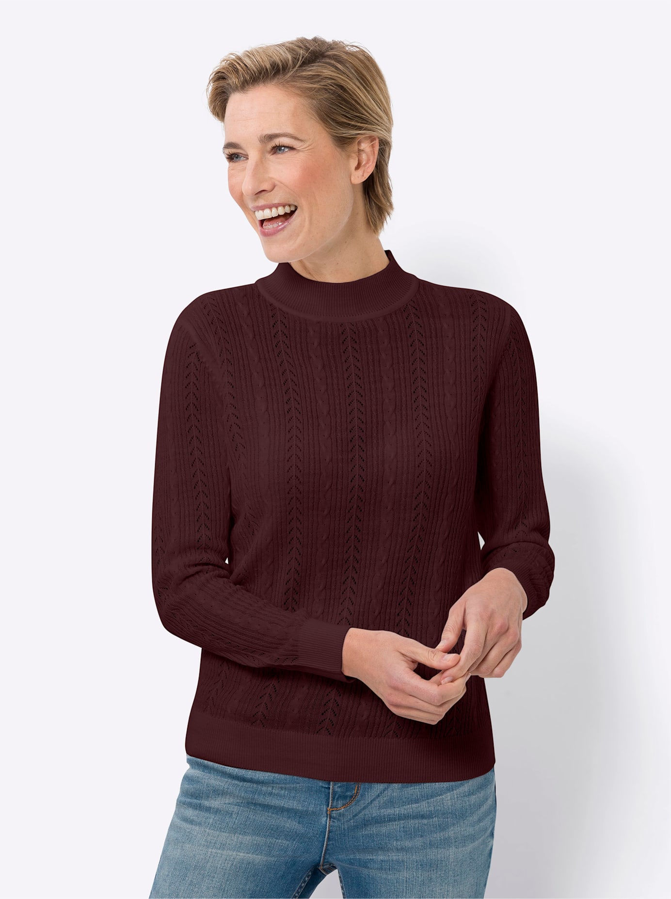 Classic Basics Stehkragenpullover "Stehkragen-Pullover" günstig online kaufen