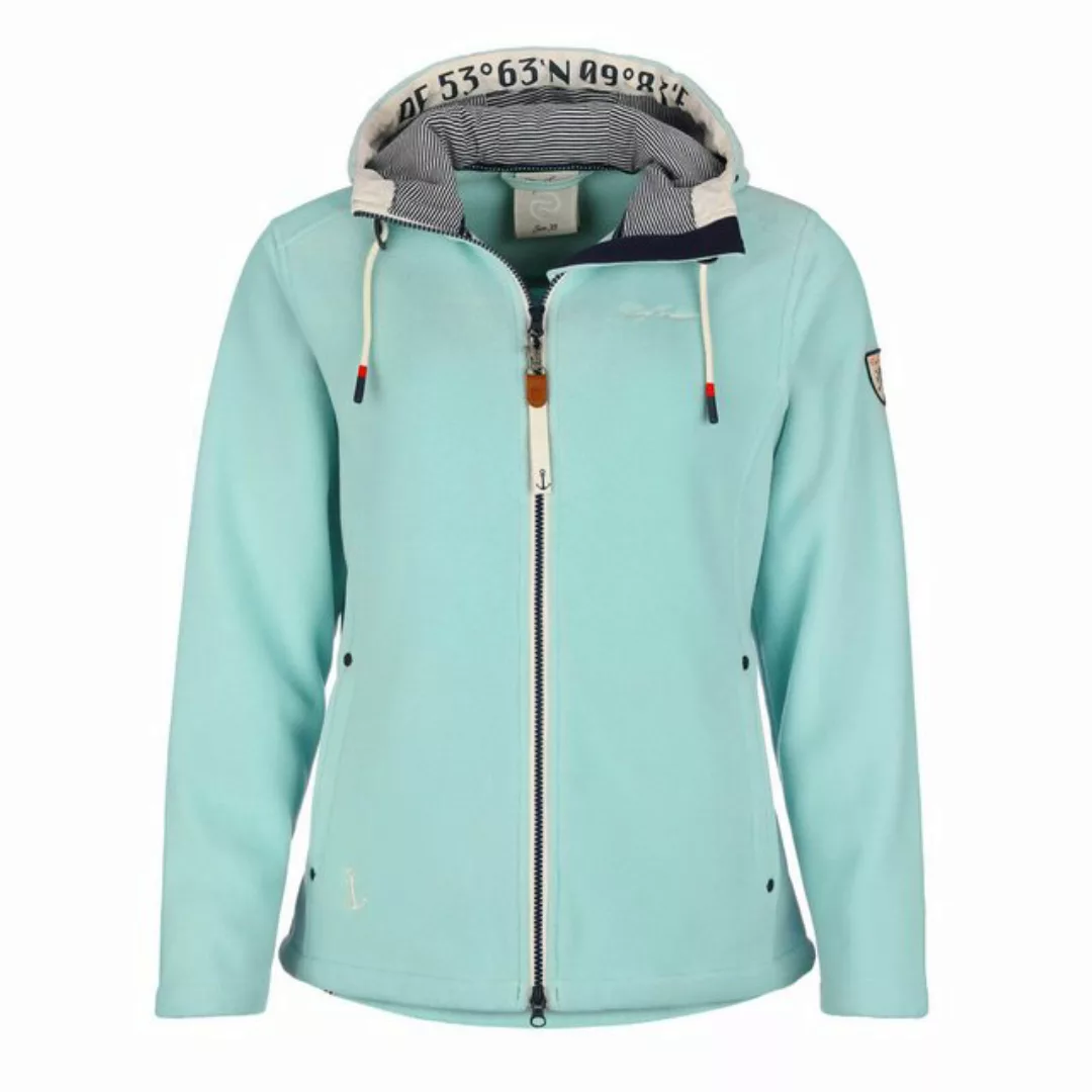 Dry Fashion Fleecejacke Damen Jacke Norden mit Kapuze - Windabweisend mit t günstig online kaufen