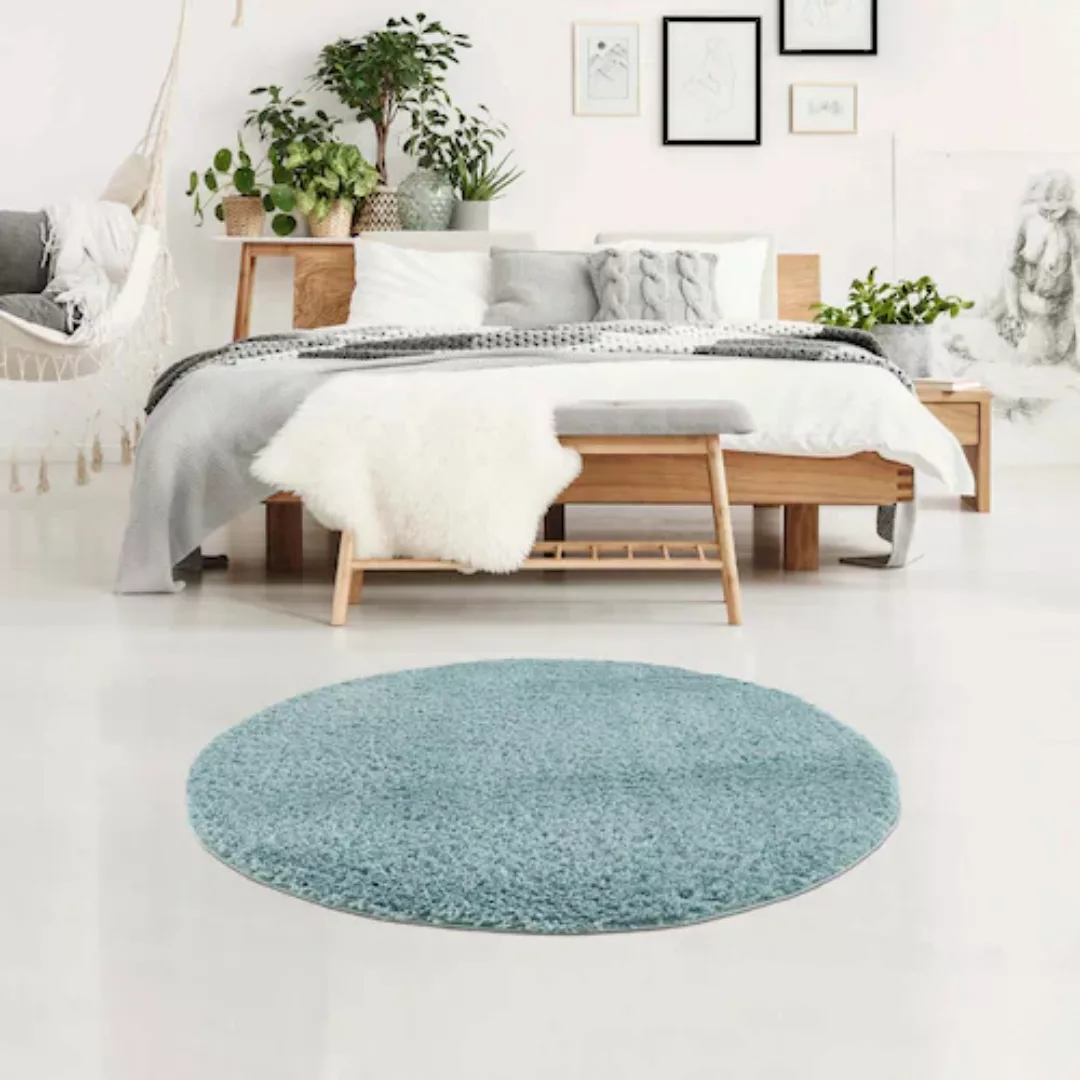 Carpet City Hochflor-Teppich »Pulpy 100«, rund günstig online kaufen