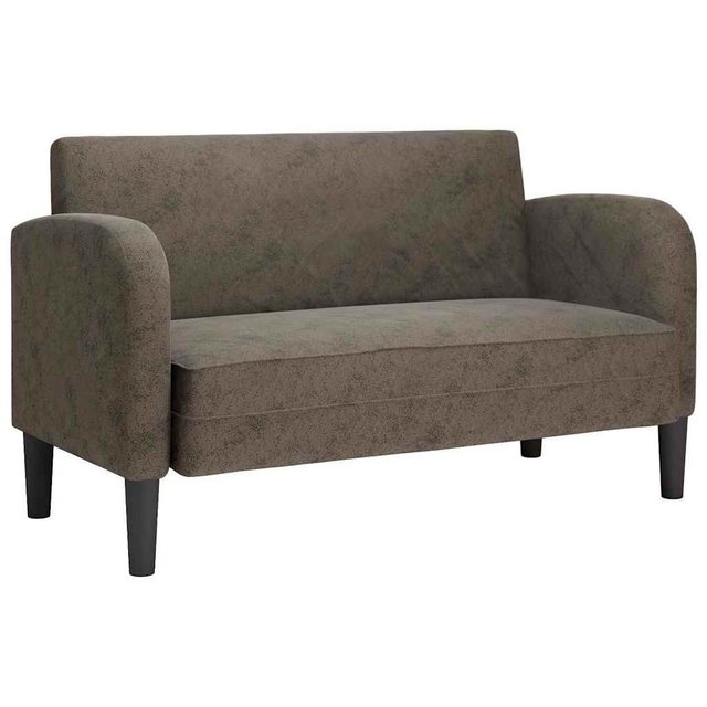 vidaXL Sofa, Zweisitzer-Sofa Dunkelgrau 110 cm Kunstleder günstig online kaufen